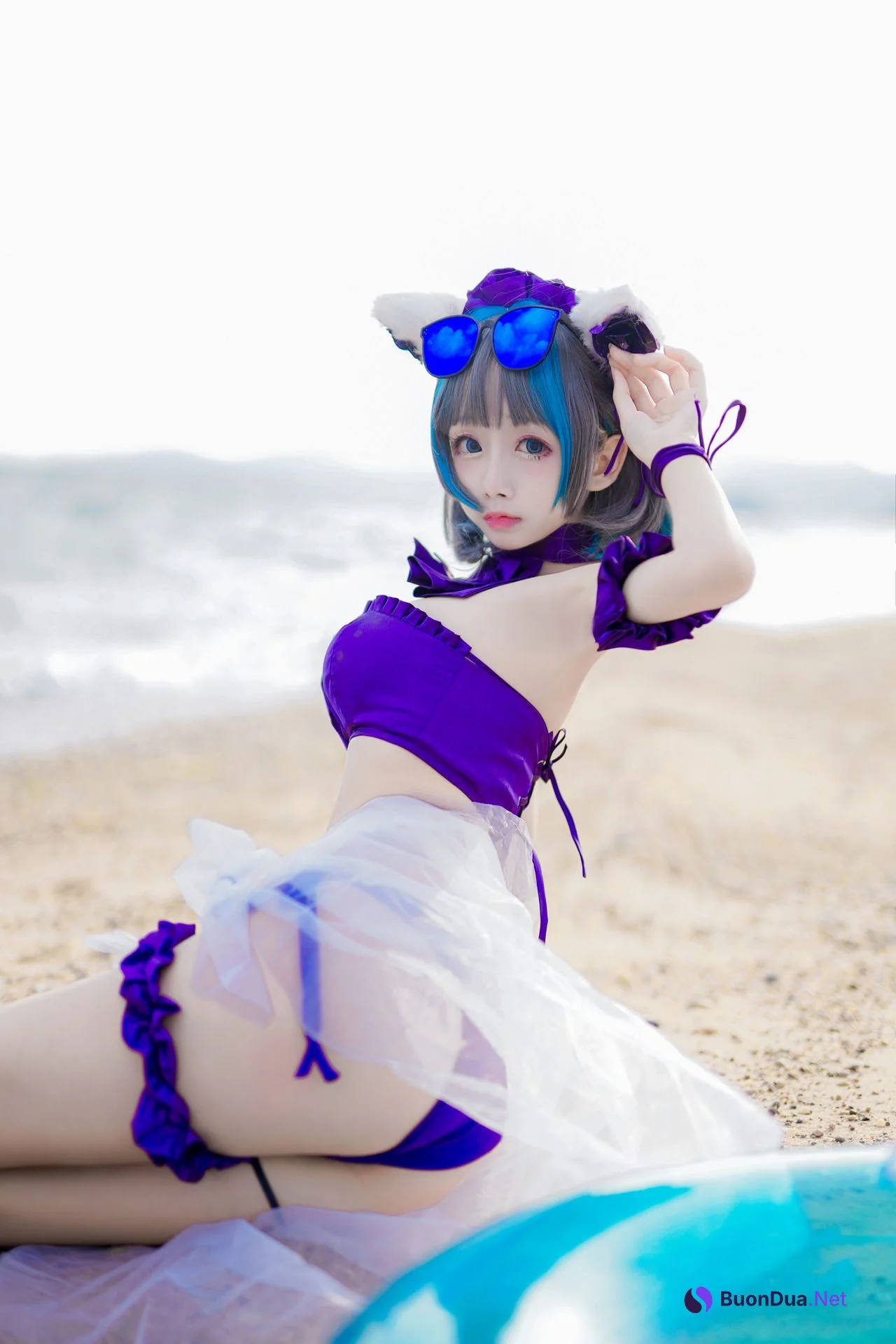 [日奈娇] 柴郡泳装 Cheshire Azur Lane - Photo 4