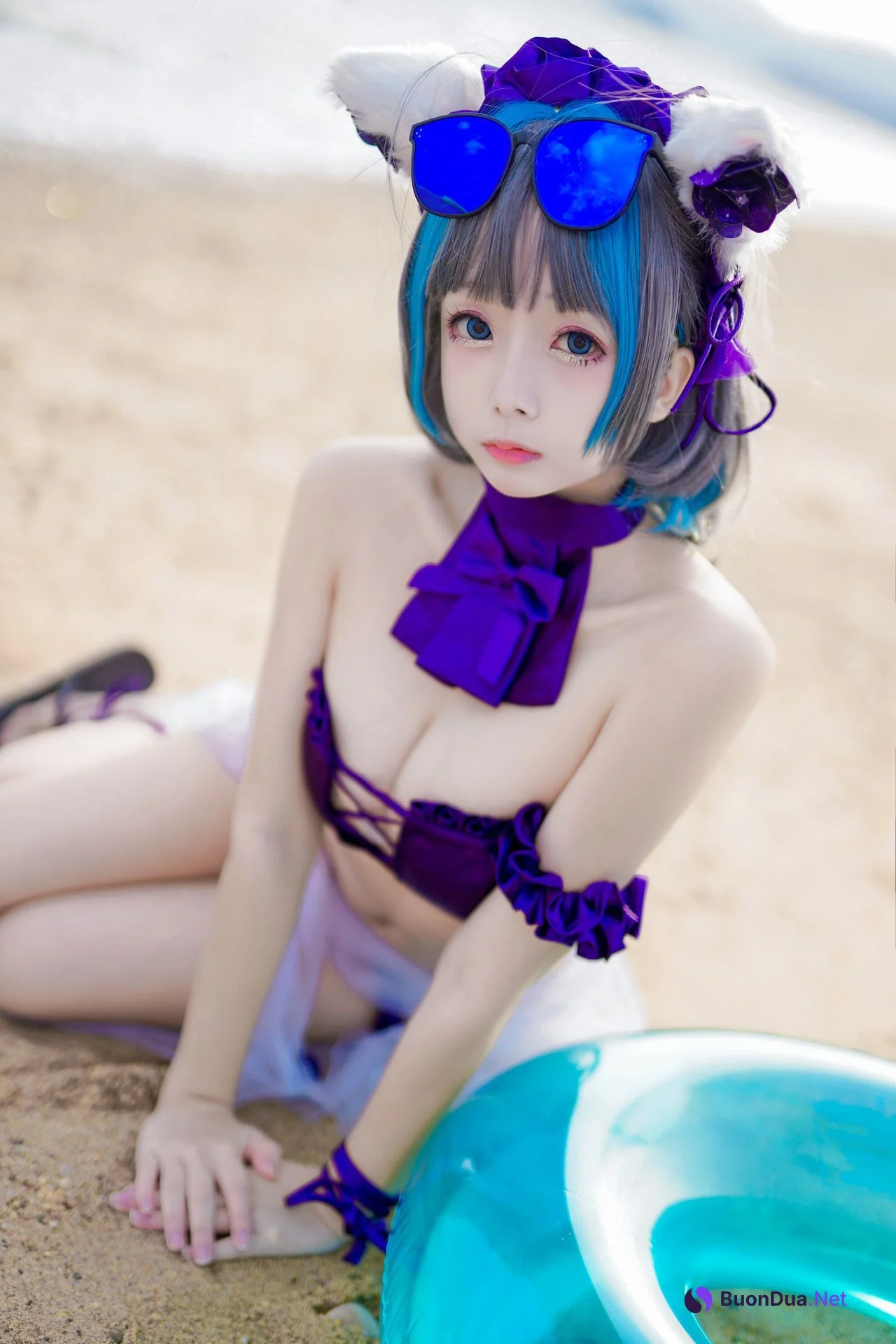 [日奈娇] 柴郡泳装 Cheshire Azur Lane - Photo 6