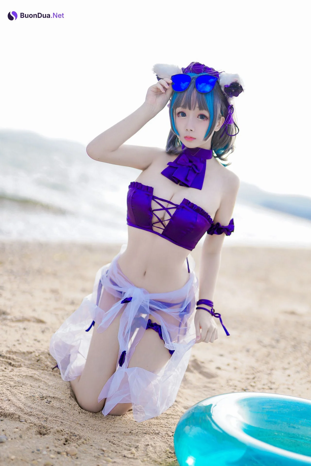 [日奈娇] 柴郡泳装 Cheshire Azur Lane - Photo 7