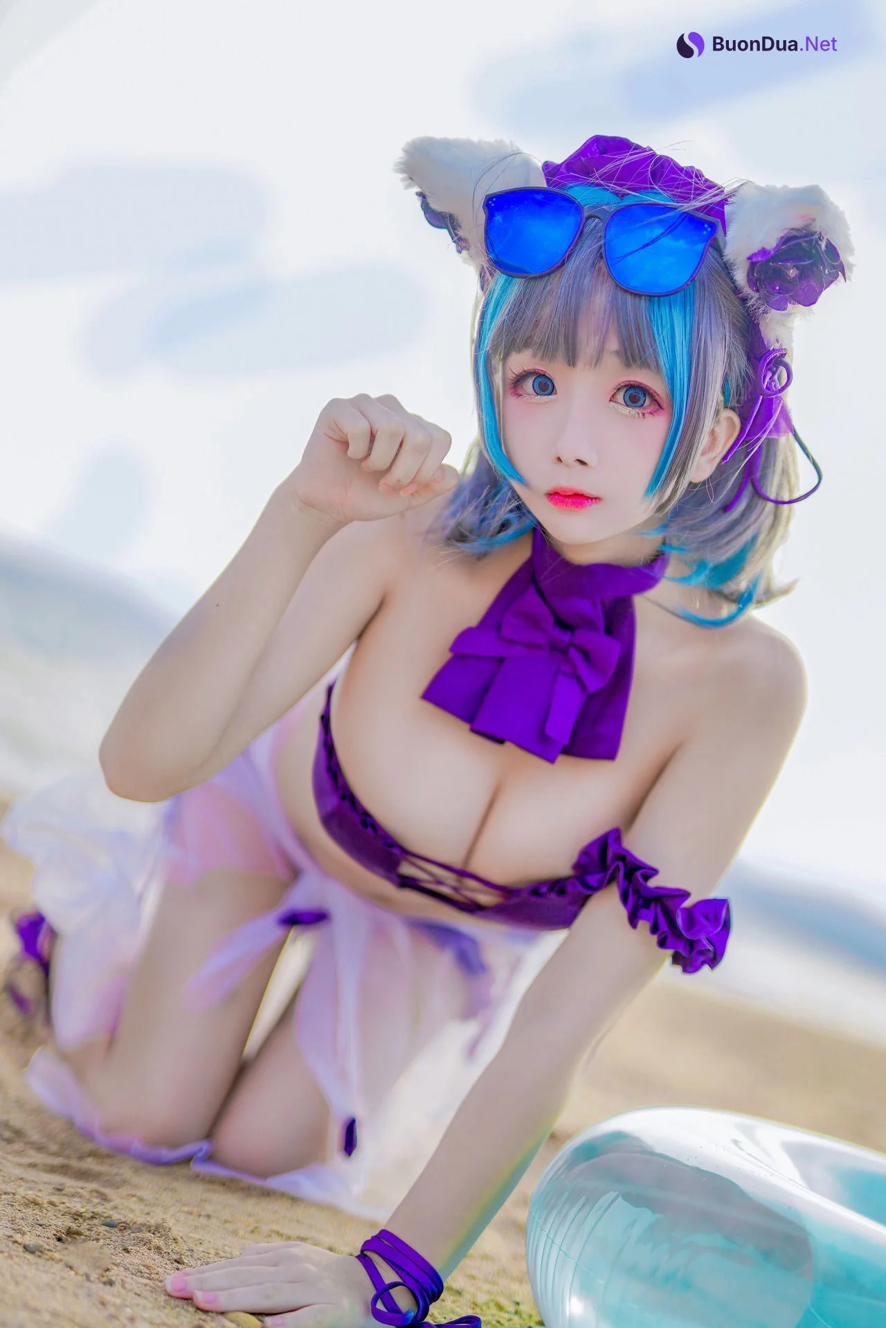 [日奈娇] 柴郡泳装 Cheshire Azur Lane - Photo 8