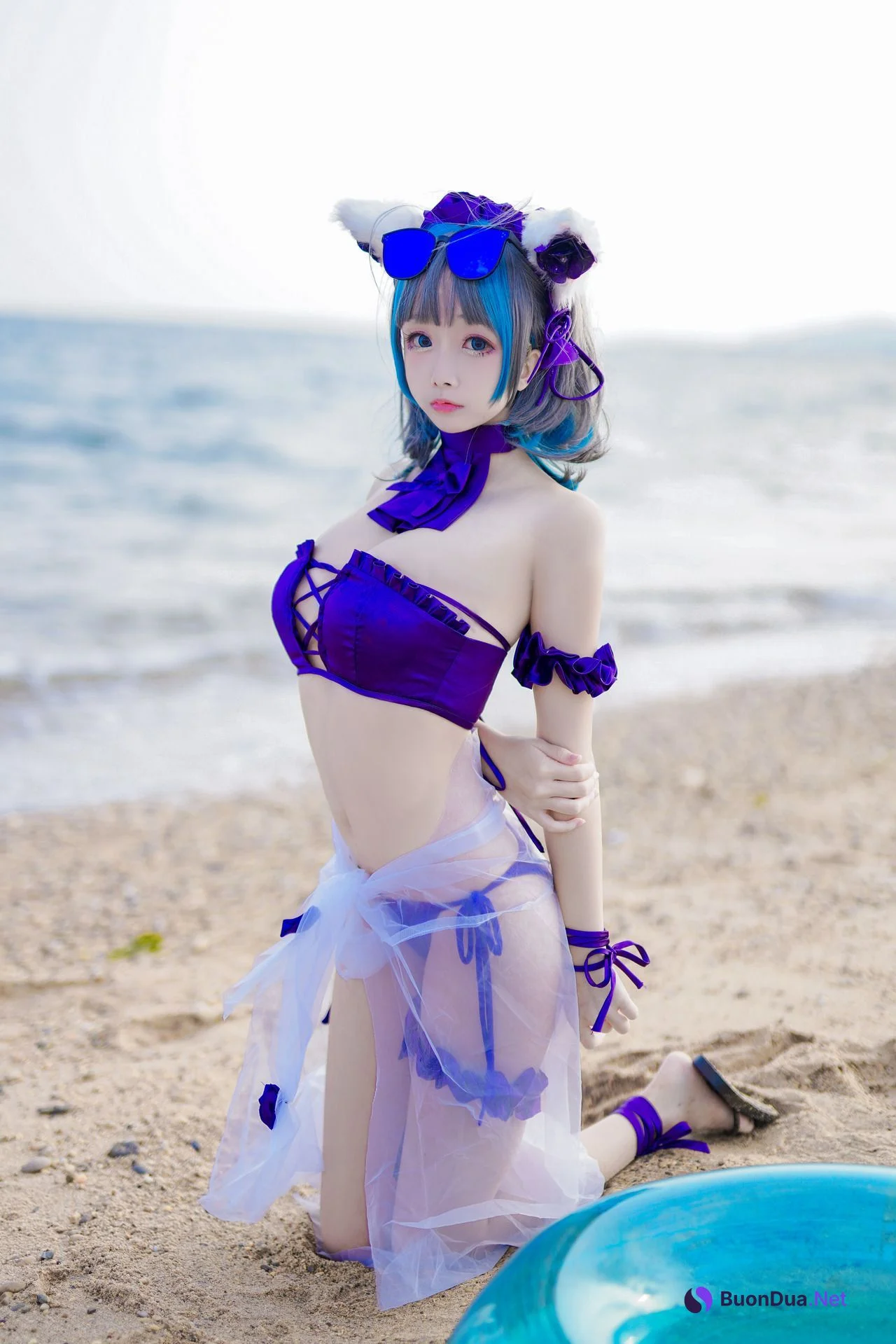 [日奈娇] 柴郡泳装 Cheshire Azur Lane - Photo 9