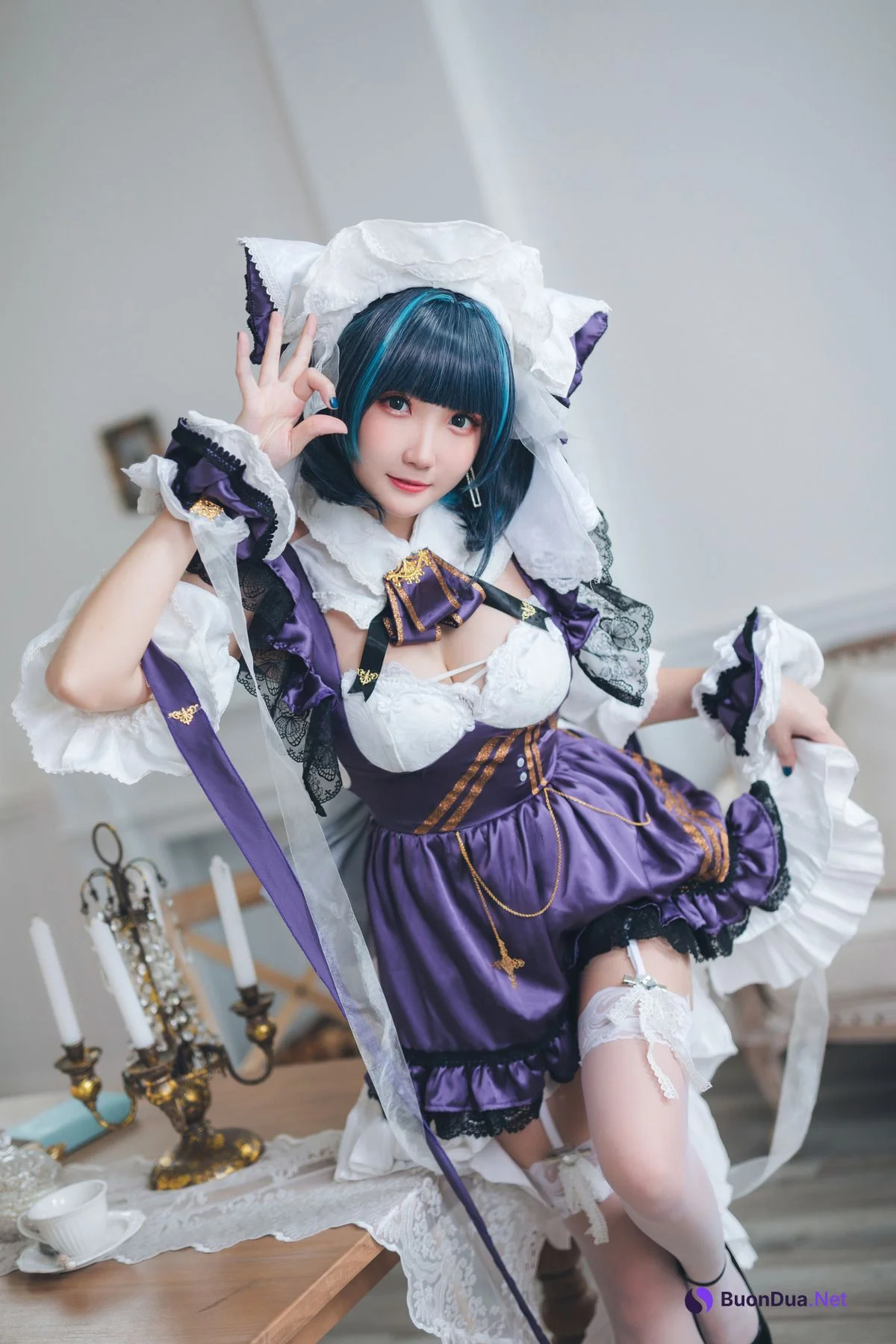 [瓜希酱] Cheshire Maid 柴郡 - Photo 10