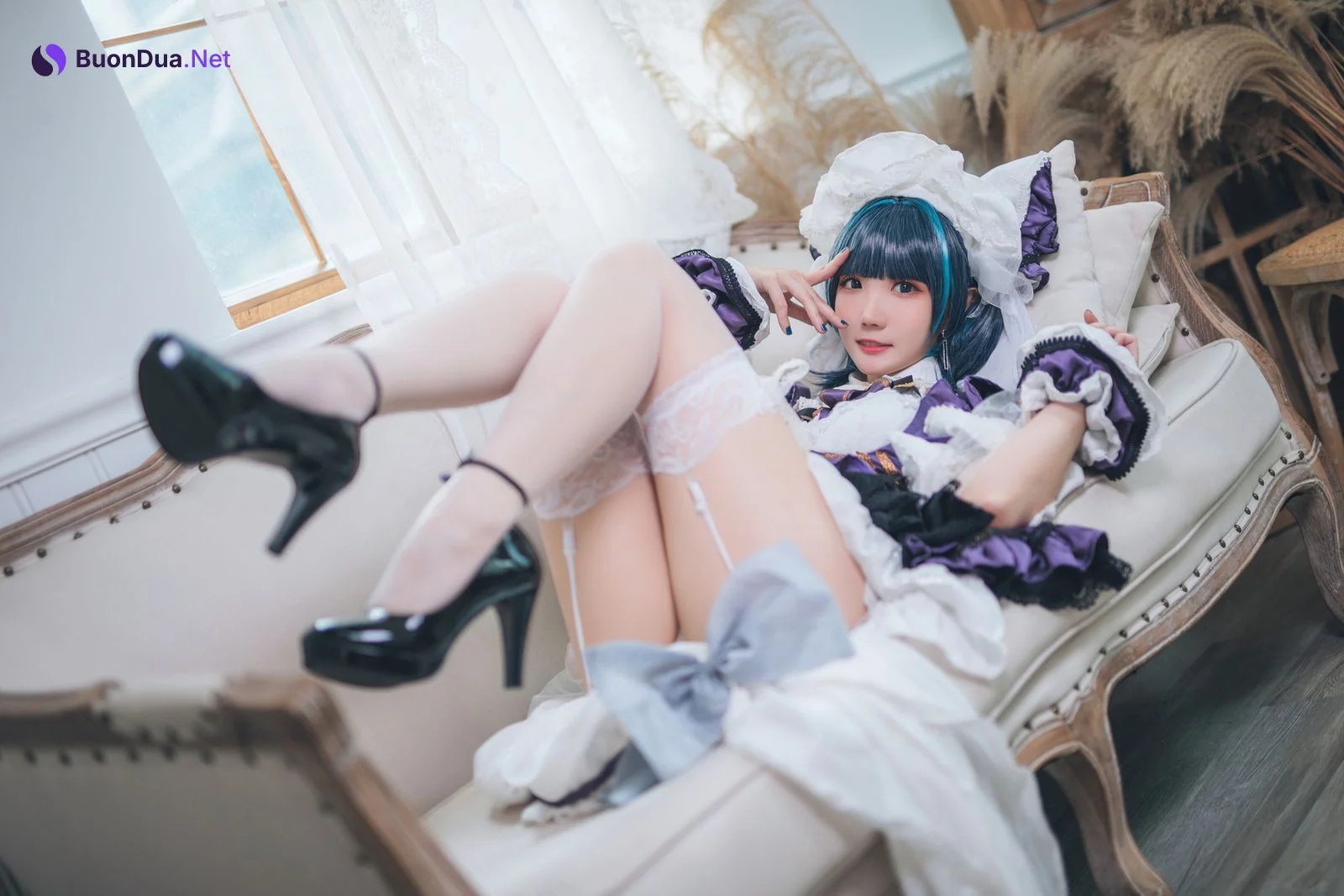 [瓜希酱] Cheshire Maid 柴郡 - Photo 19
