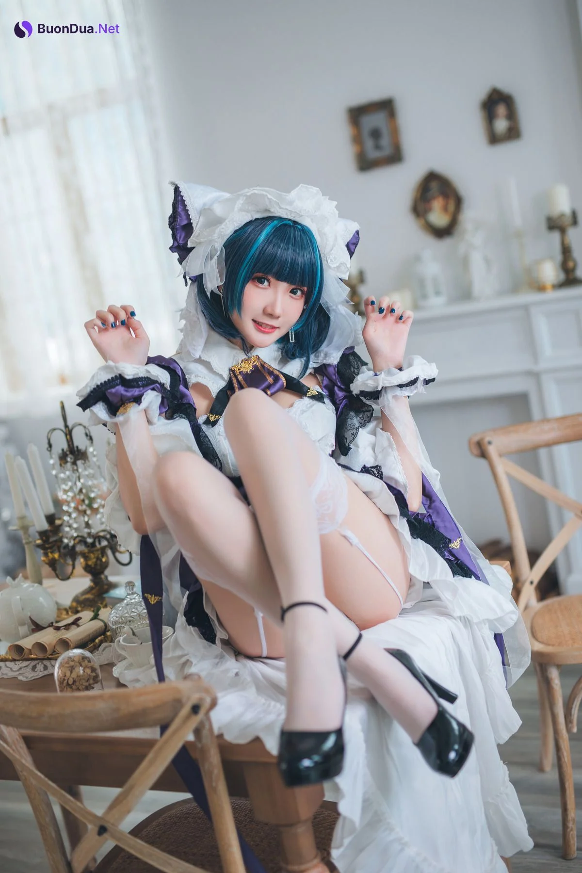 [瓜希酱] Cheshire Maid 柴郡 - Photo 7