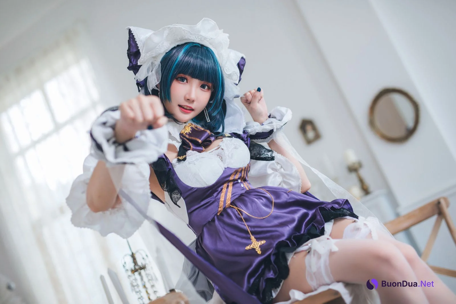 [瓜希酱] Cheshire Maid 柴郡 - Photo 8