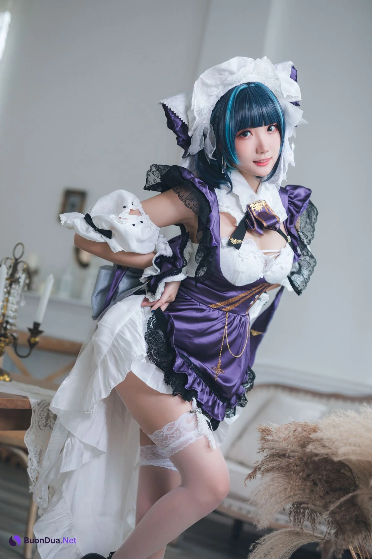 [瓜希酱] Cheshire Maid 柴郡 - Photo 9