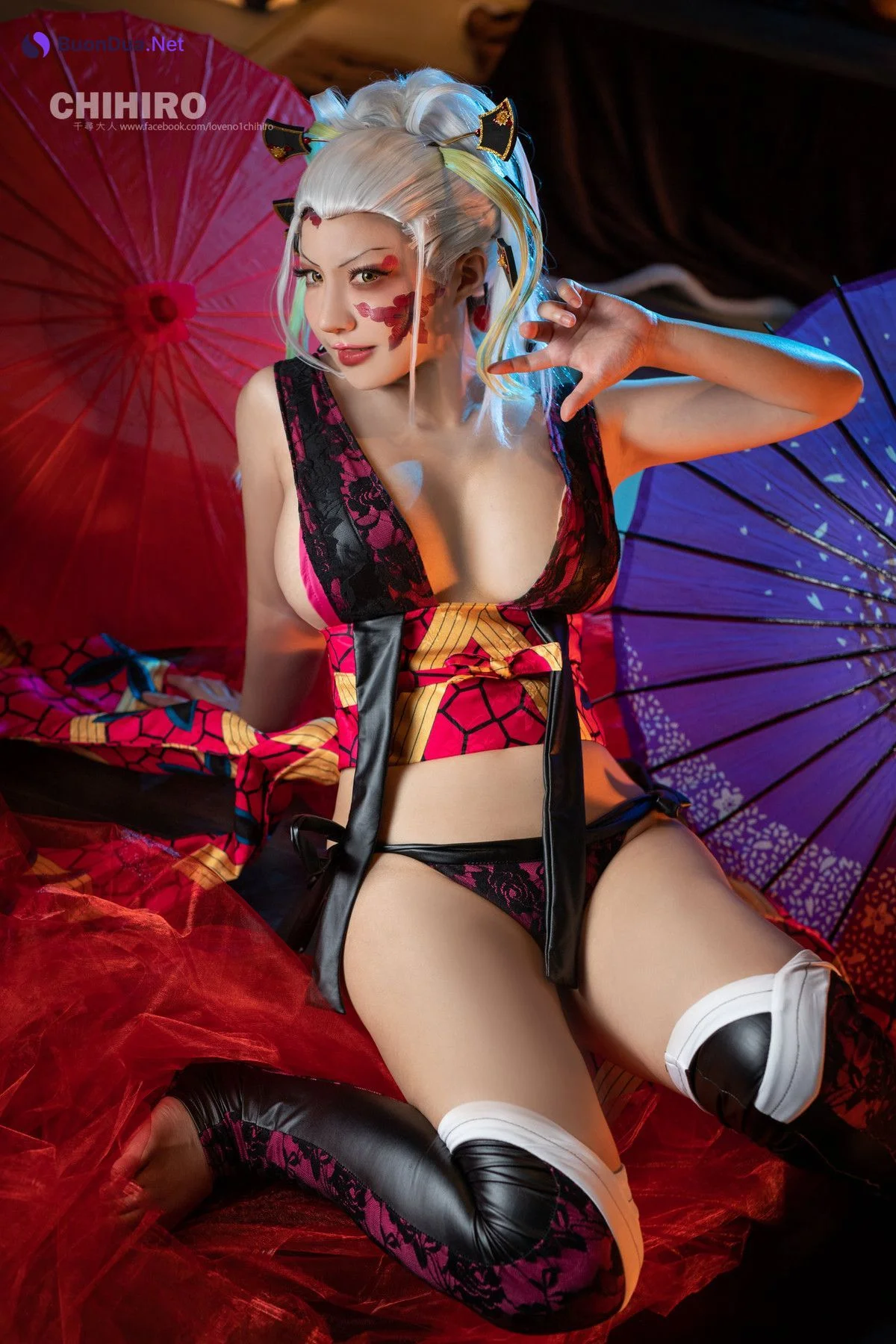 千尋_Chihiro Chang Cosplay 堕姫 Daki – Demon Slayer - Photo 16