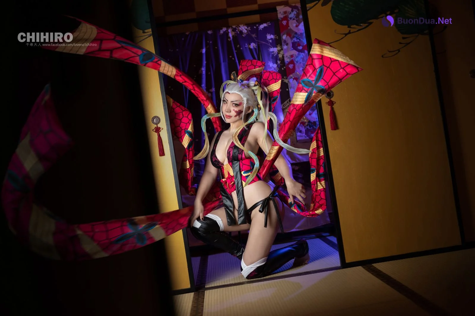 千尋_Chihiro Chang Cosplay 堕姫 Daki – Demon Slayer - Photo 7
