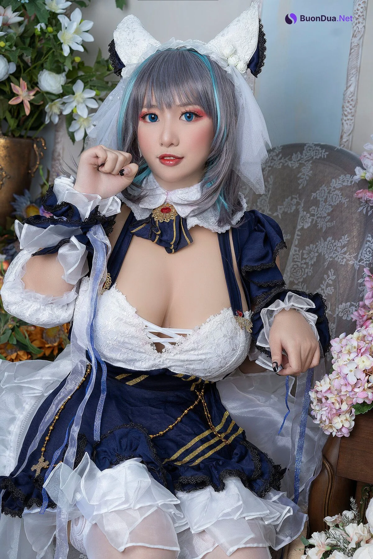 [Chono Black ちょうの] Cheshire Maid 柴郡 - Photo 2