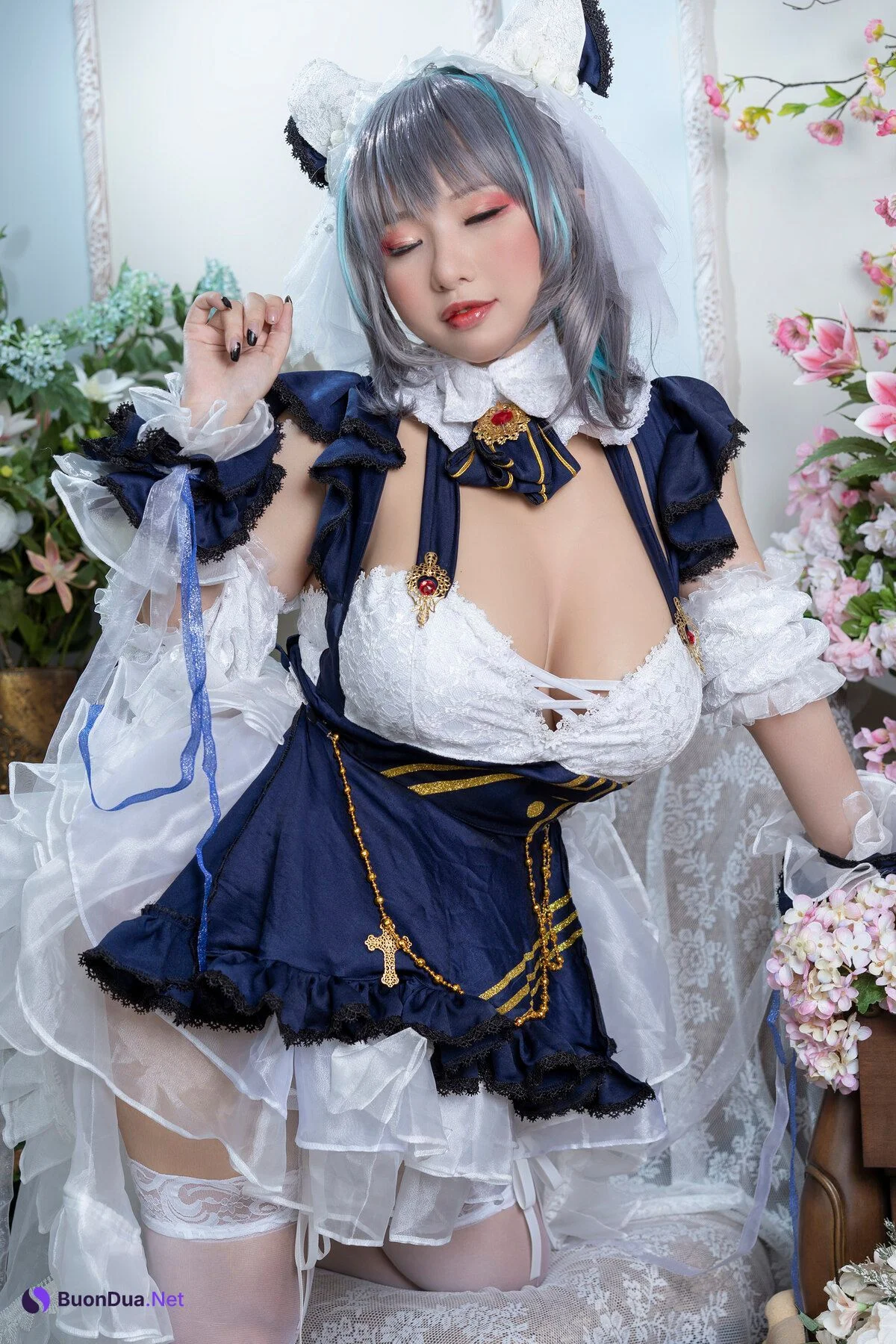 [Chono Black ちょうの] Cheshire Maid 柴郡 - Photo 3