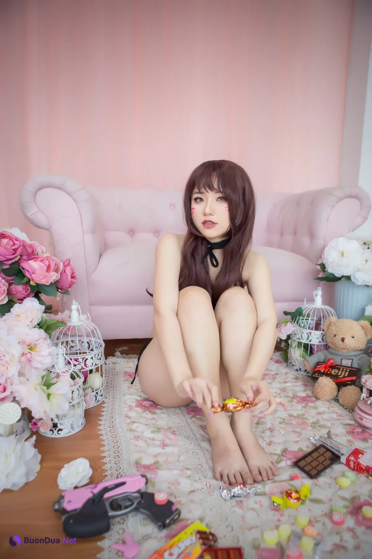 Chono Black ちょうの Cosplay D.Va chocolate - Photo 8