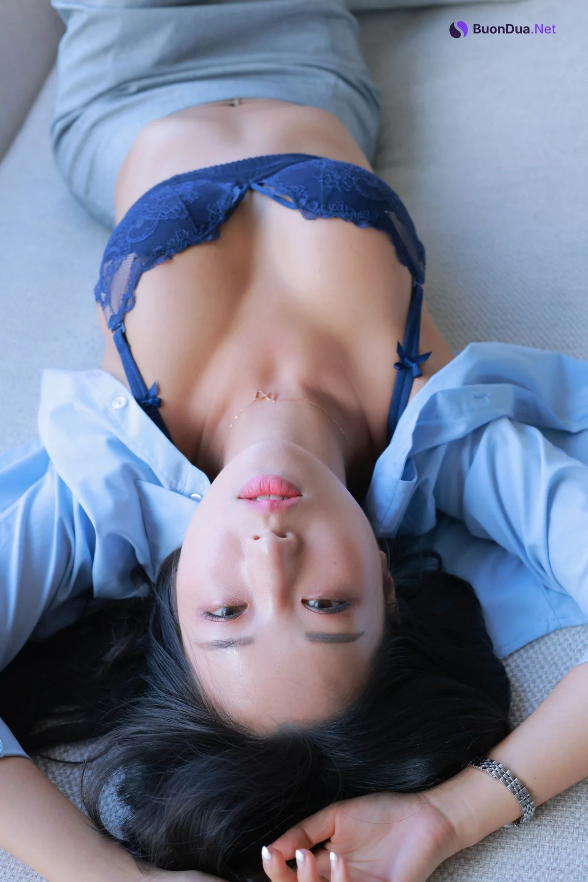 Coco 수민, [Patreon] Office Blue Set.01 - Photo 6