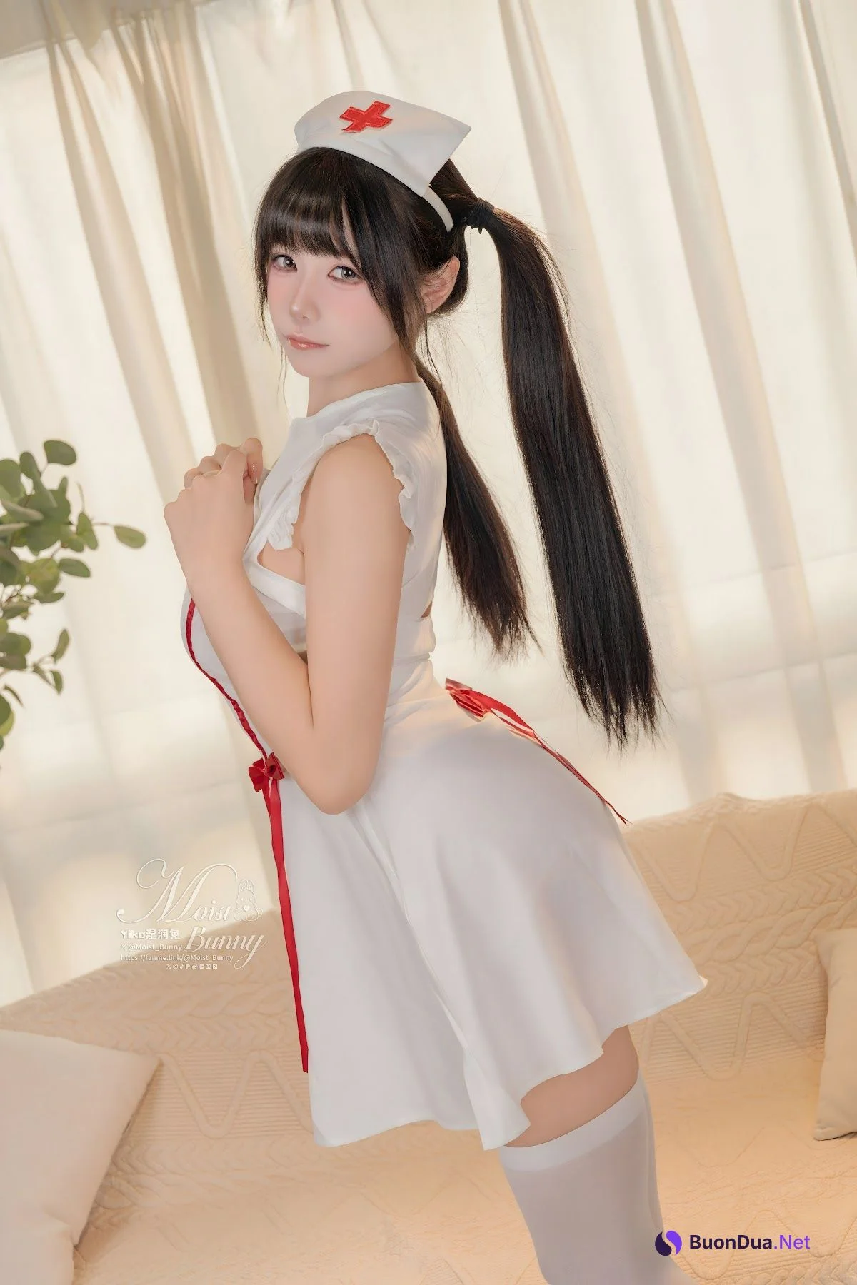 Coser@黏黏团子兔 – 07月月票特典 『甜心陪护』 - 写真 12