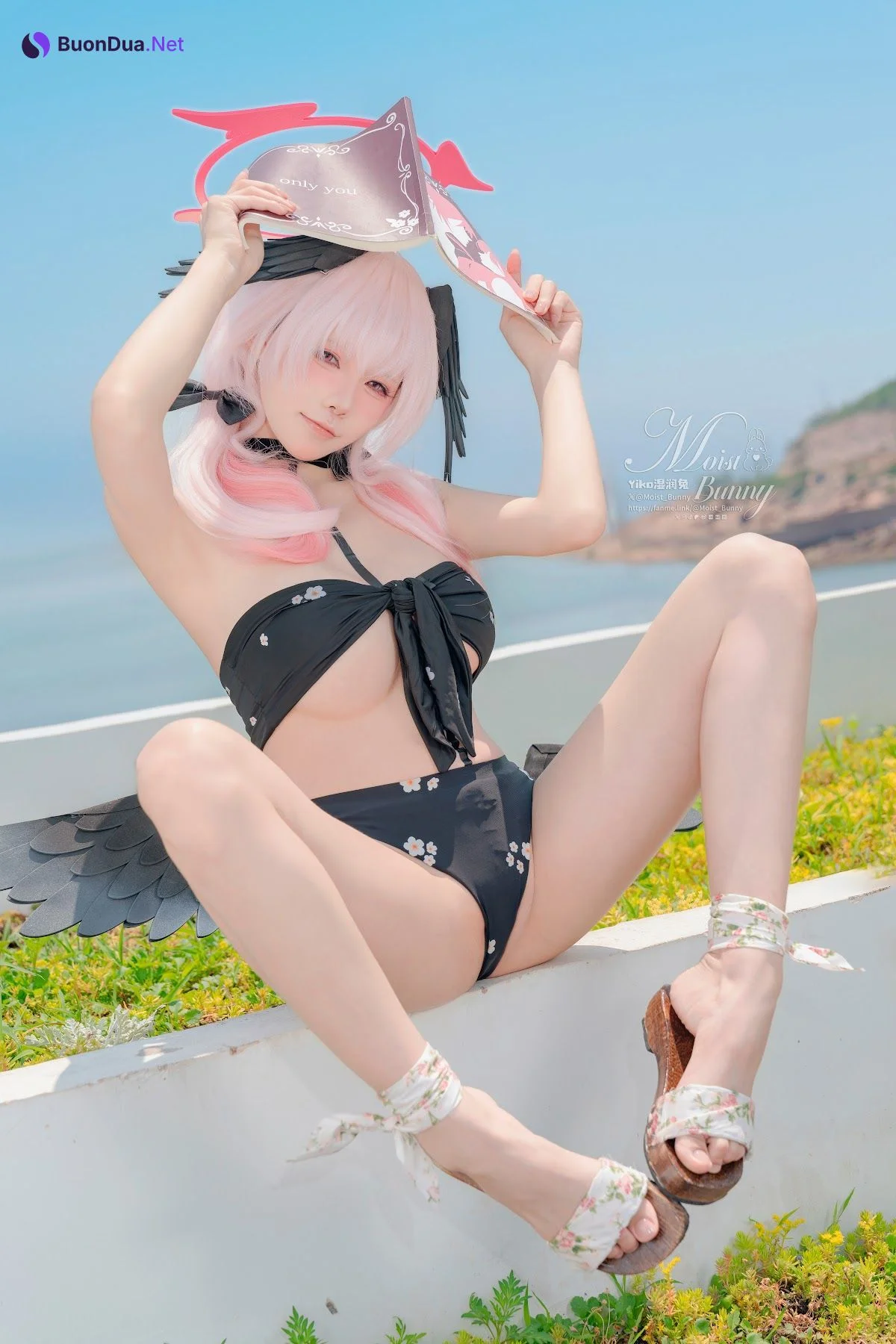 Coser@黏黏团子兔 – 08月作品『下江小春 泳装』Honey - Photo 13