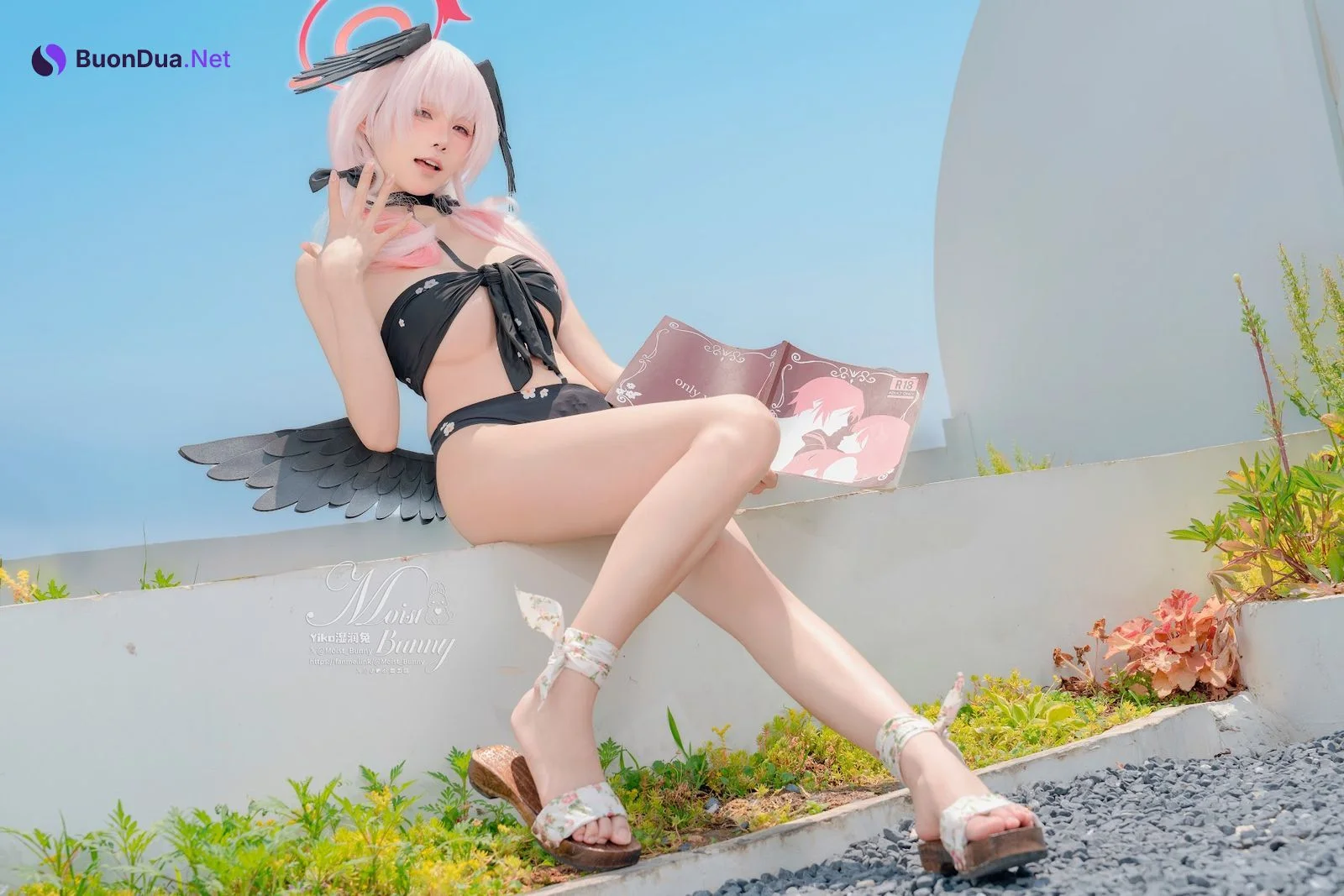 Coser@黏黏团子兔 – 08月作品『下江小春 泳装』Honey - Photo 14