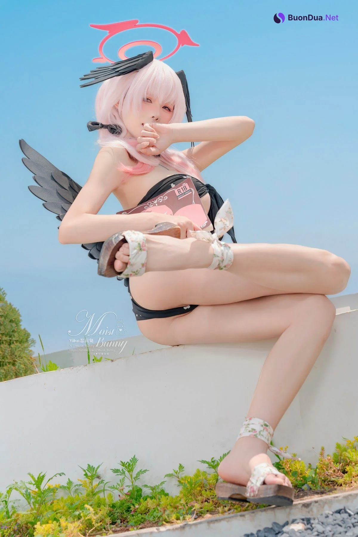 Coser@黏黏团子兔 – 08月作品『下江小春 泳装』Honey - Photo 15