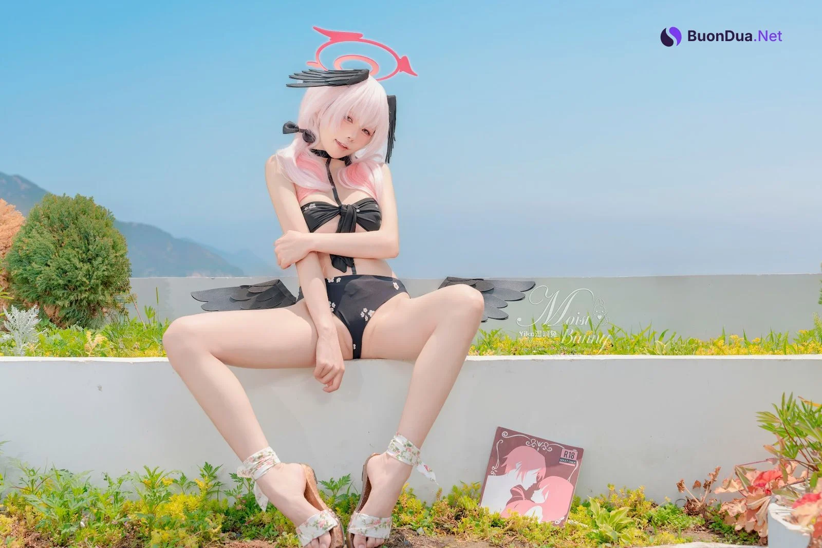 Coser@黏黏团子兔 – 08月作品『下江小春 泳装』Honey - Photo 17