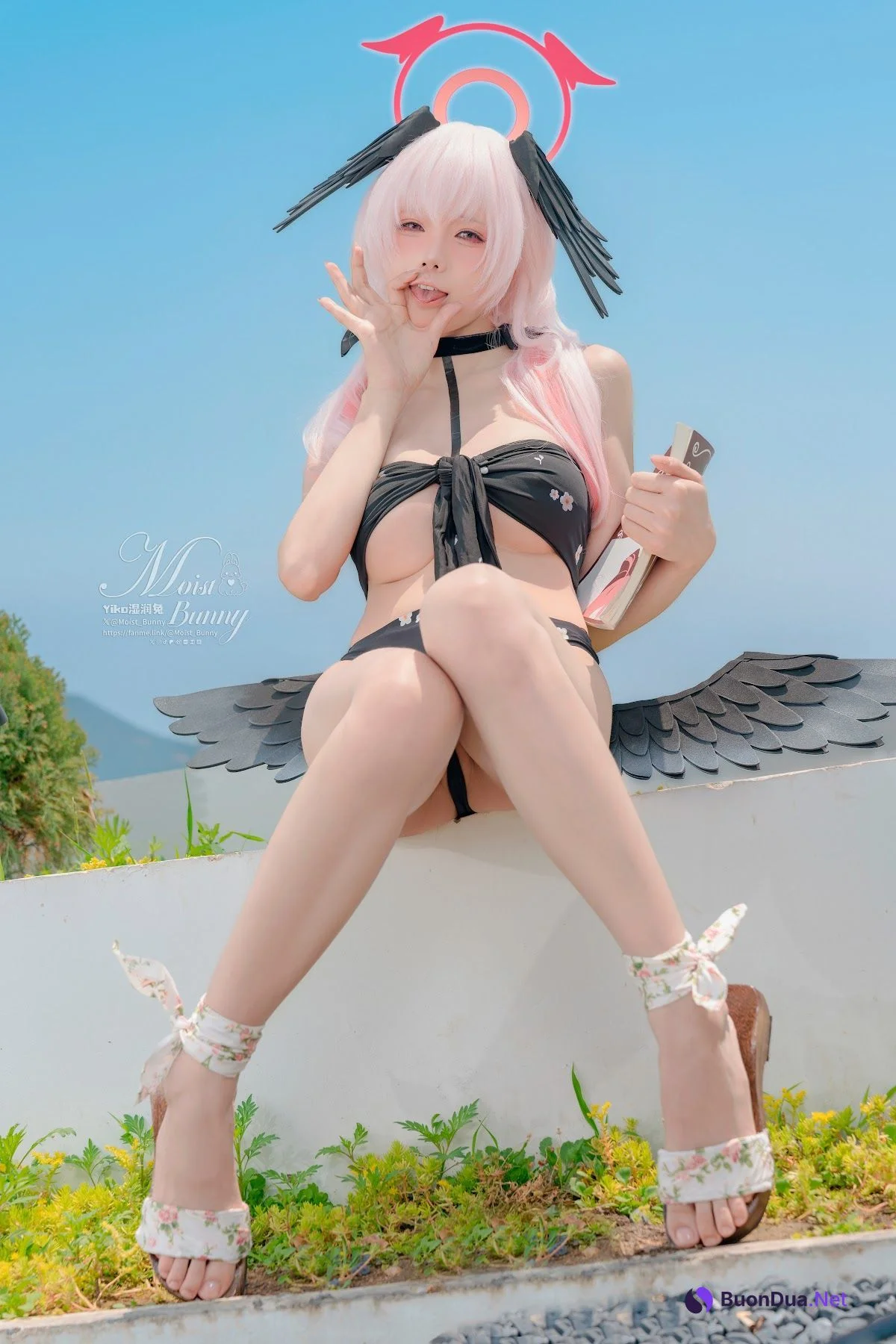 Coser@黏黏团子兔 – 08月作品『下江小春 泳装』Honey - Photo 20