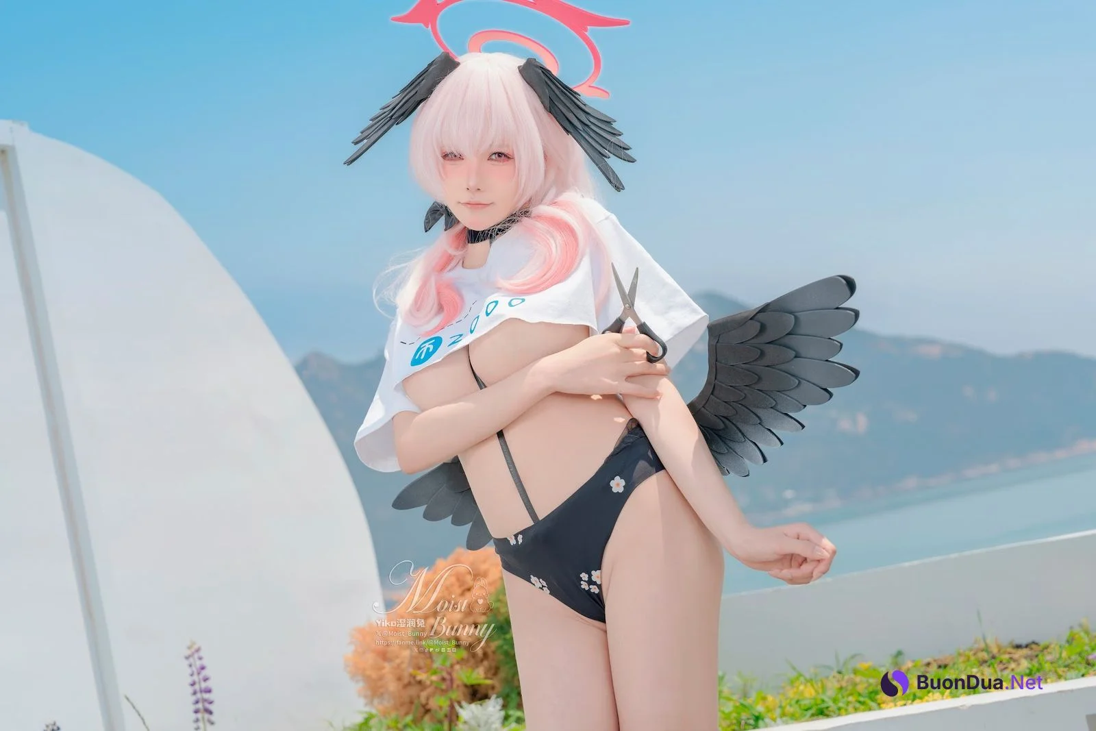 Coser@黏黏团子兔 – 08月作品『下江小春 泳装』Honey - Photo 4