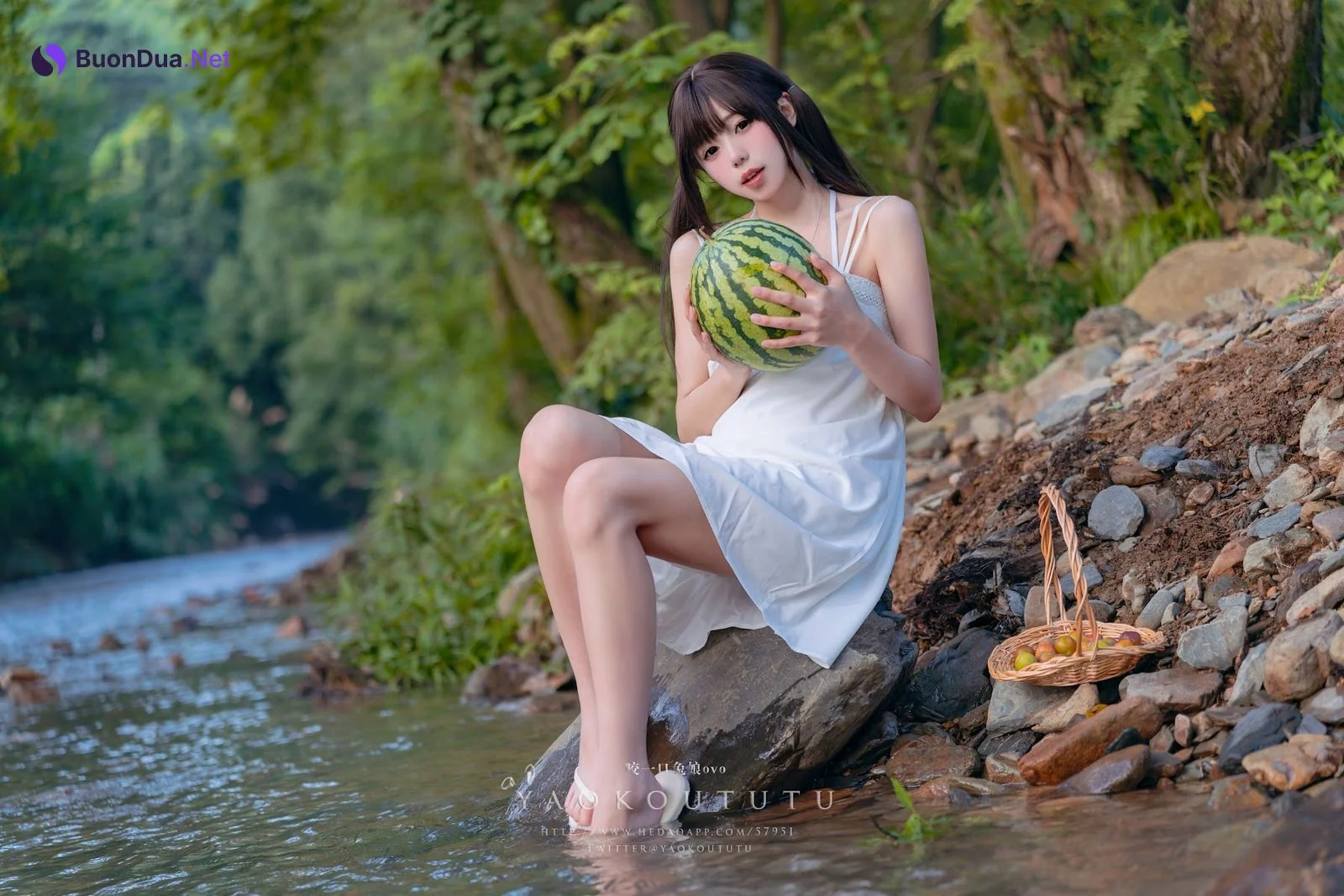 Coser@黏黏团子兔 – 八月订阅『溯溪之夏』& 恋爱循环 - รูปภาพ 10