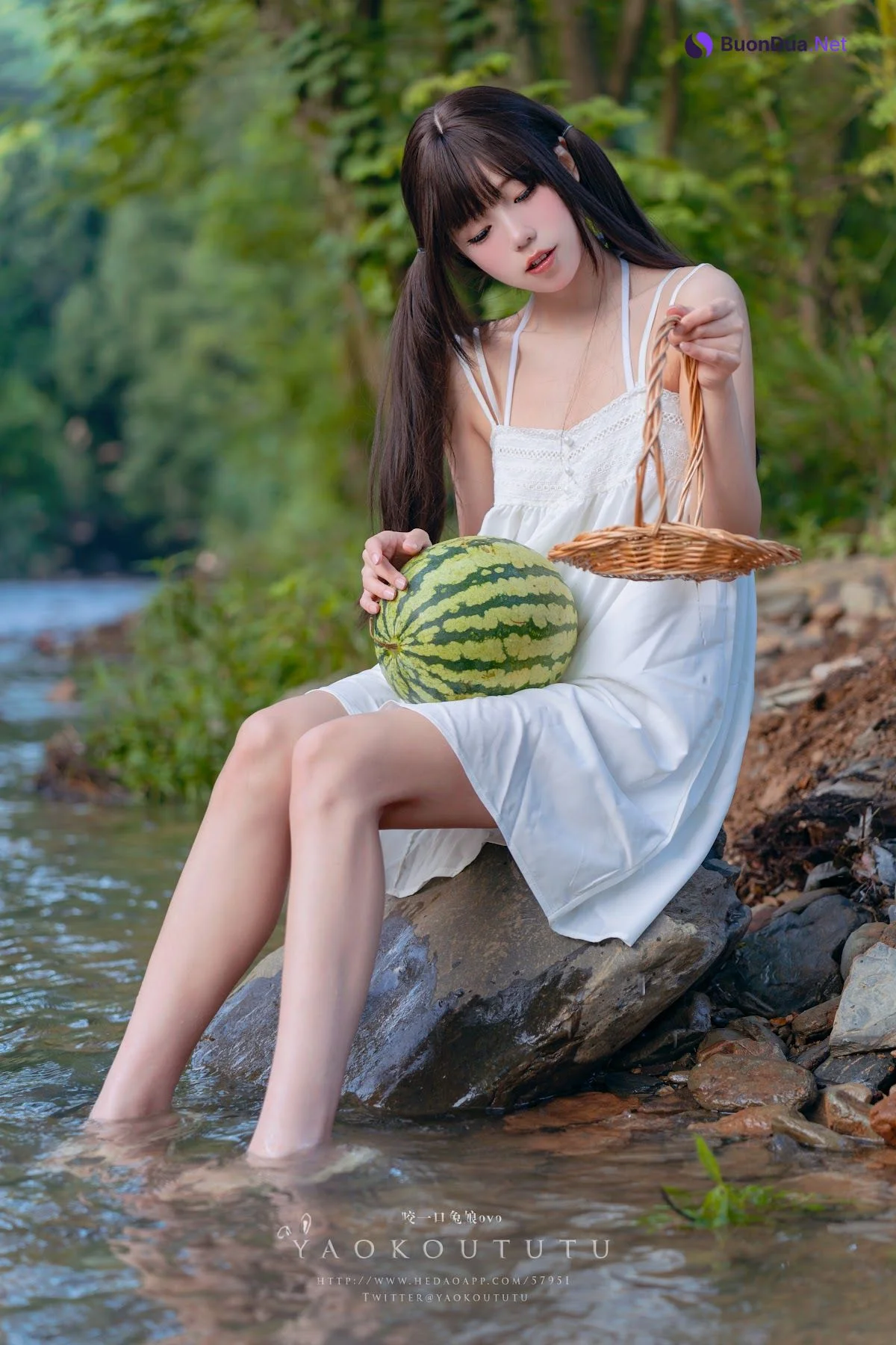Coser@黏黏团子兔 – 八月订阅『溯溪之夏』& 恋爱循环 - รูปภาพ 11