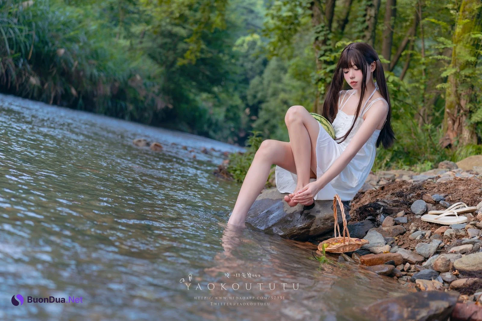Coser@黏黏团子兔 – 八月订阅『溯溪之夏』& 恋爱循环 - รูปภาพ 13