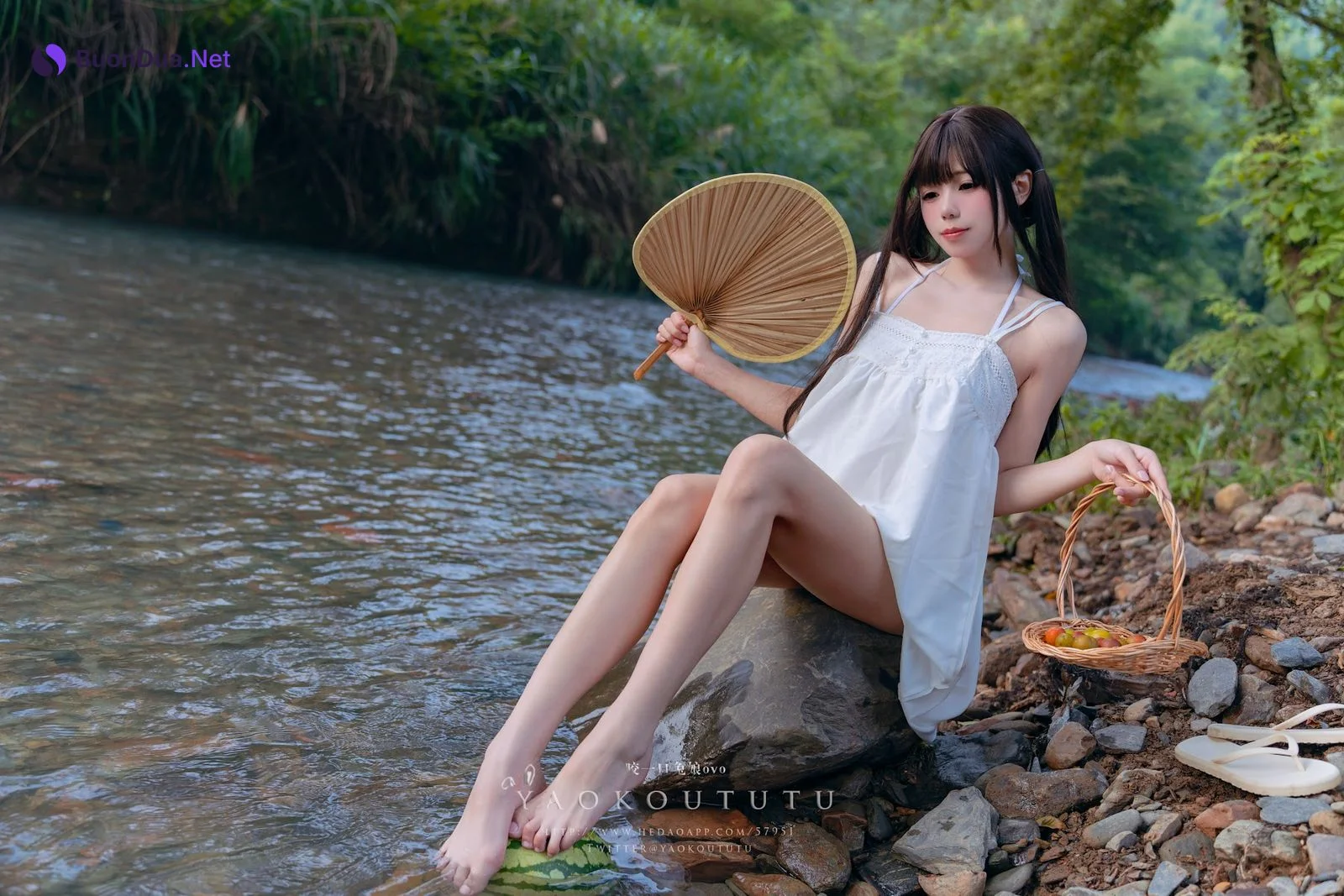 Coser@黏黏团子兔 – 八月订阅『溯溪之夏』& 恋爱循环 - รูปภาพ 19