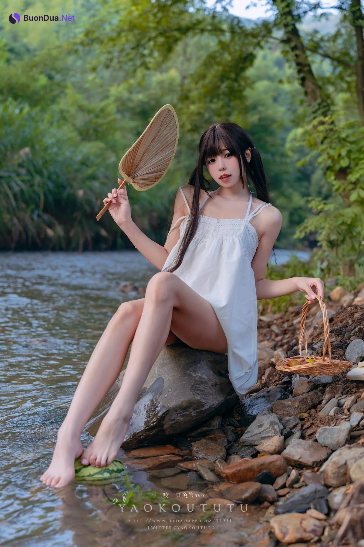 Coser@黏黏团子兔 – 八月订阅『溯溪之夏』& 恋爱循环 - รูปภาพ 20