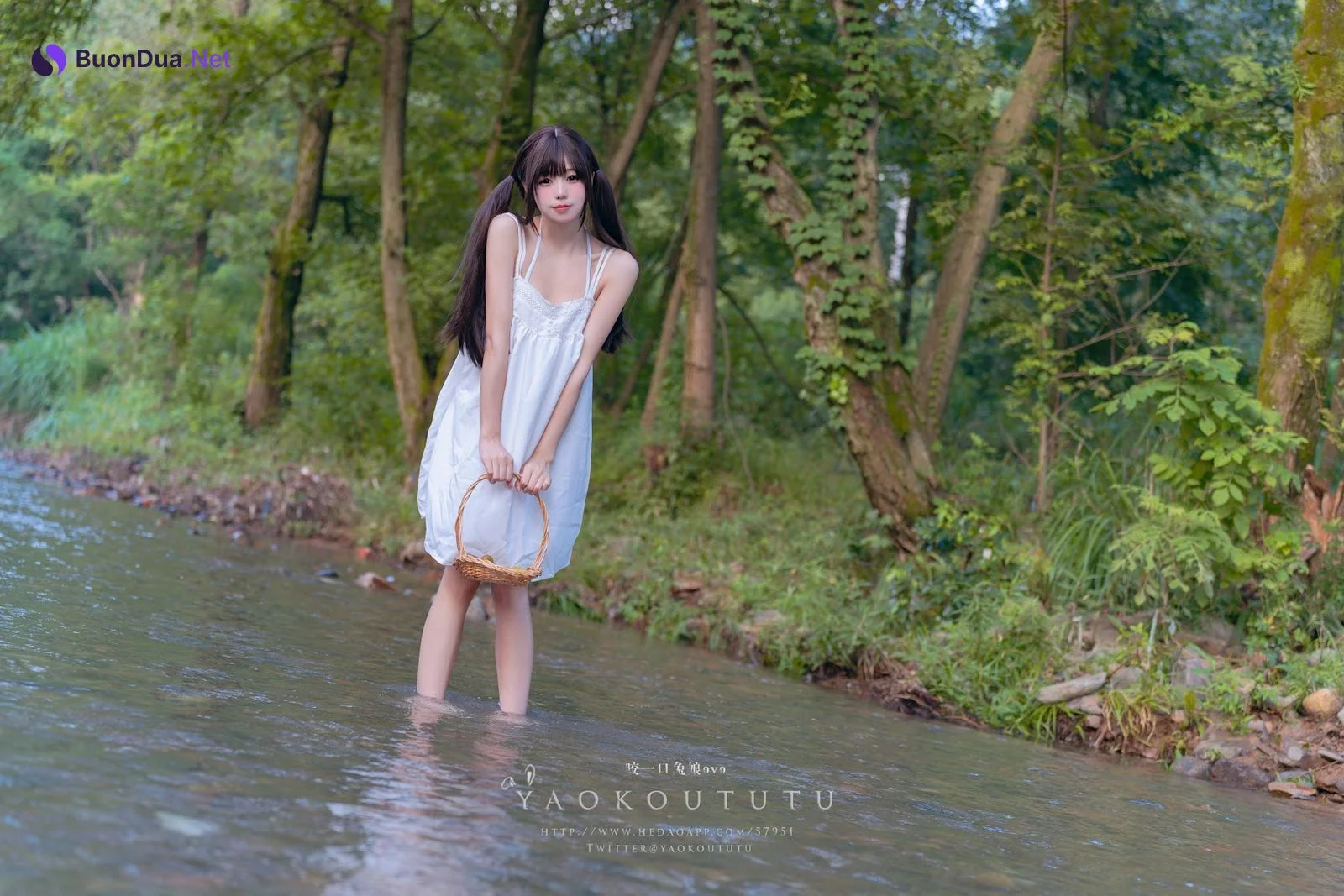 Coser@黏黏团子兔 – 八月订阅『溯溪之夏』& 恋爱循环 - รูปภาพ 3