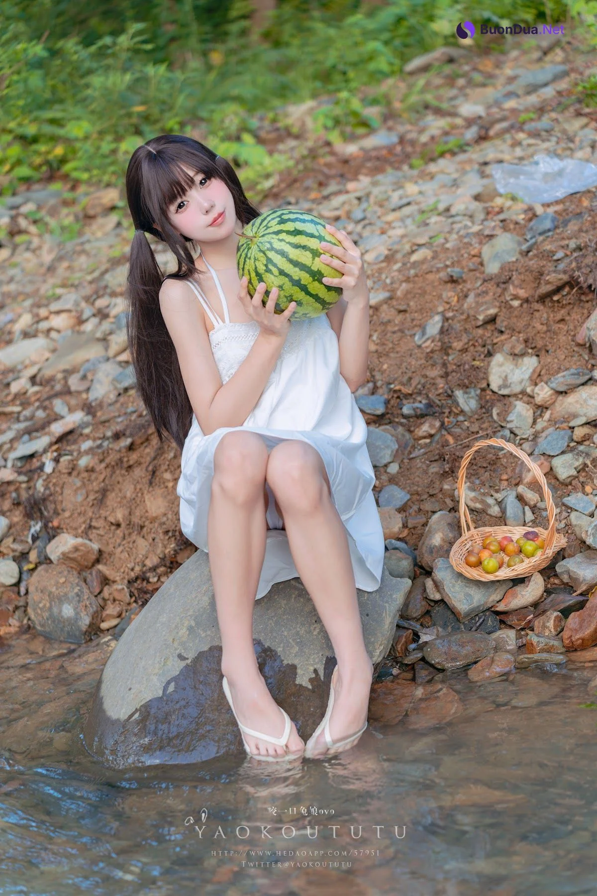 Coser@黏黏团子兔 – 八月订阅『溯溪之夏』& 恋爱循环 - รูปภาพ 8