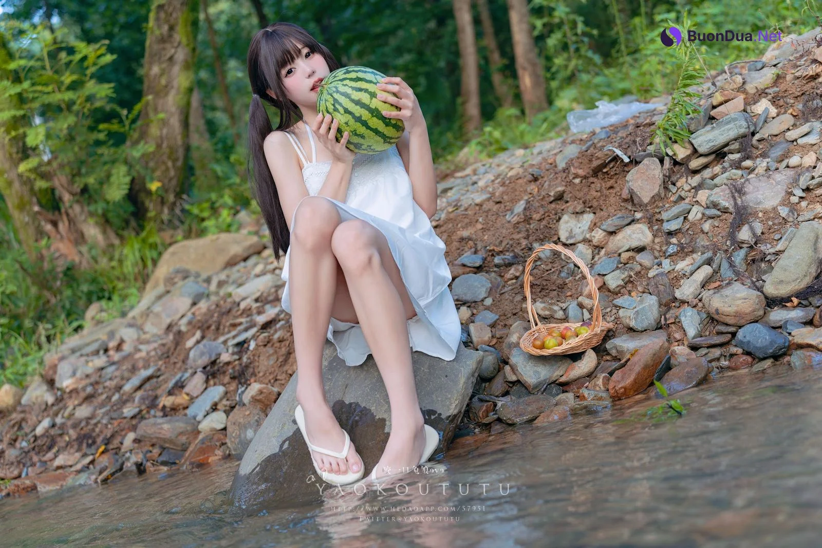 Coser@黏黏团子兔 – 八月订阅『溯溪之夏』& 恋爱循环 - รูปภาพ 9