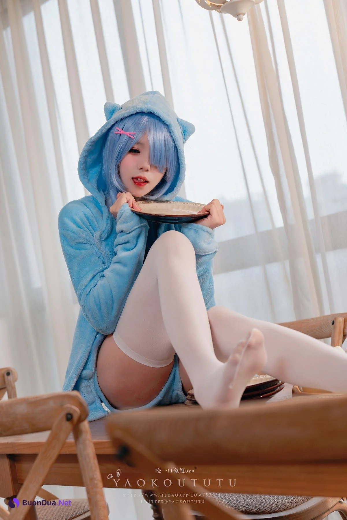 Coser@黏黏团子兔 – 『蕾姆喵喵』&小剧场 - รูปภาพ 12