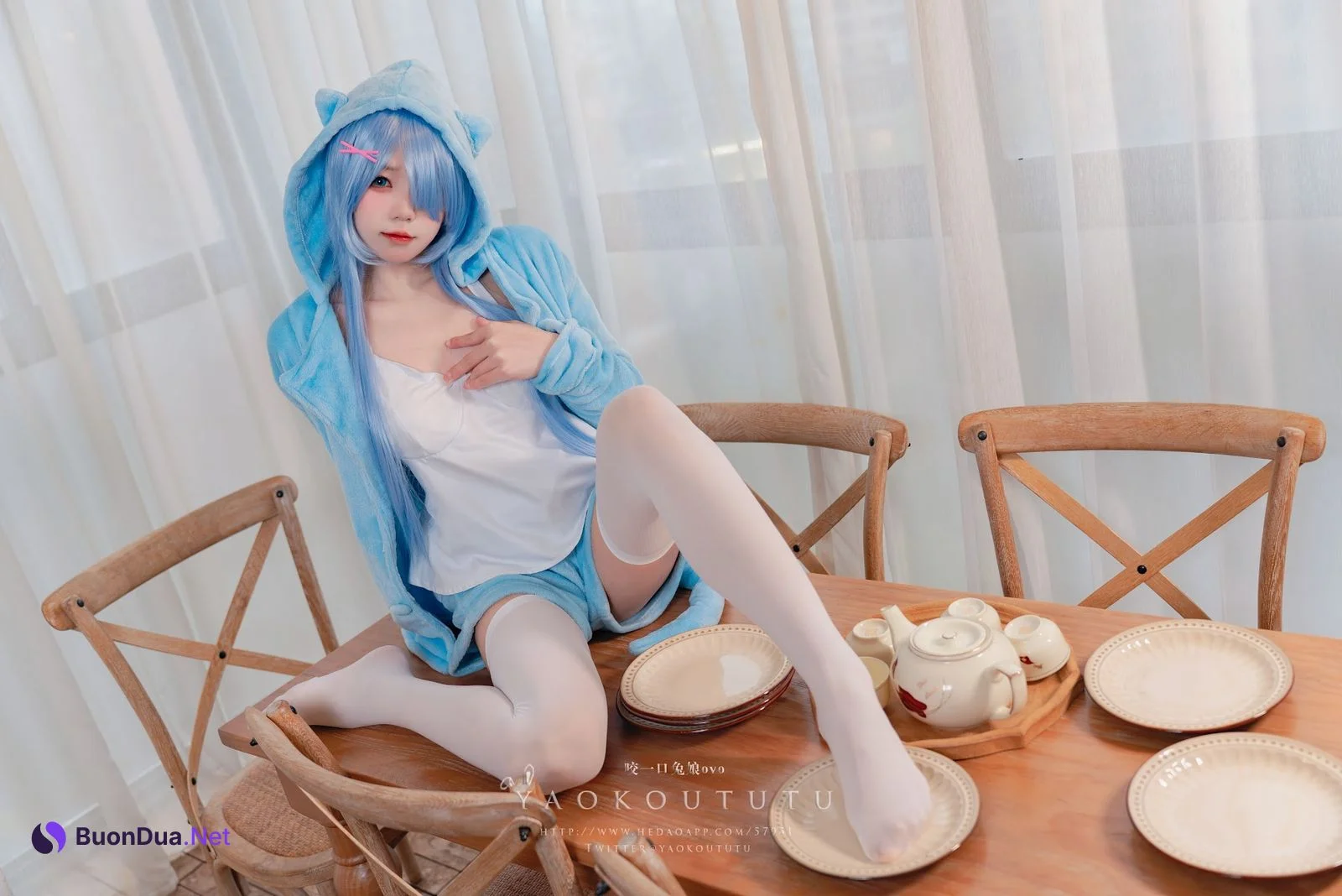 Coser@黏黏团子兔 – 『蕾姆喵喵』&小剧场 - รูปภาพ 13