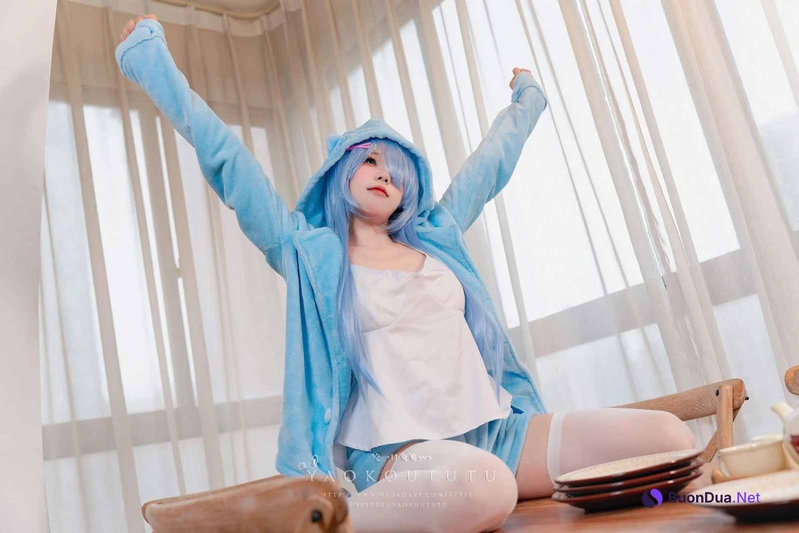 Coser@黏黏团子兔 – 『蕾姆喵喵』&小剧场 - รูปภาพ 17