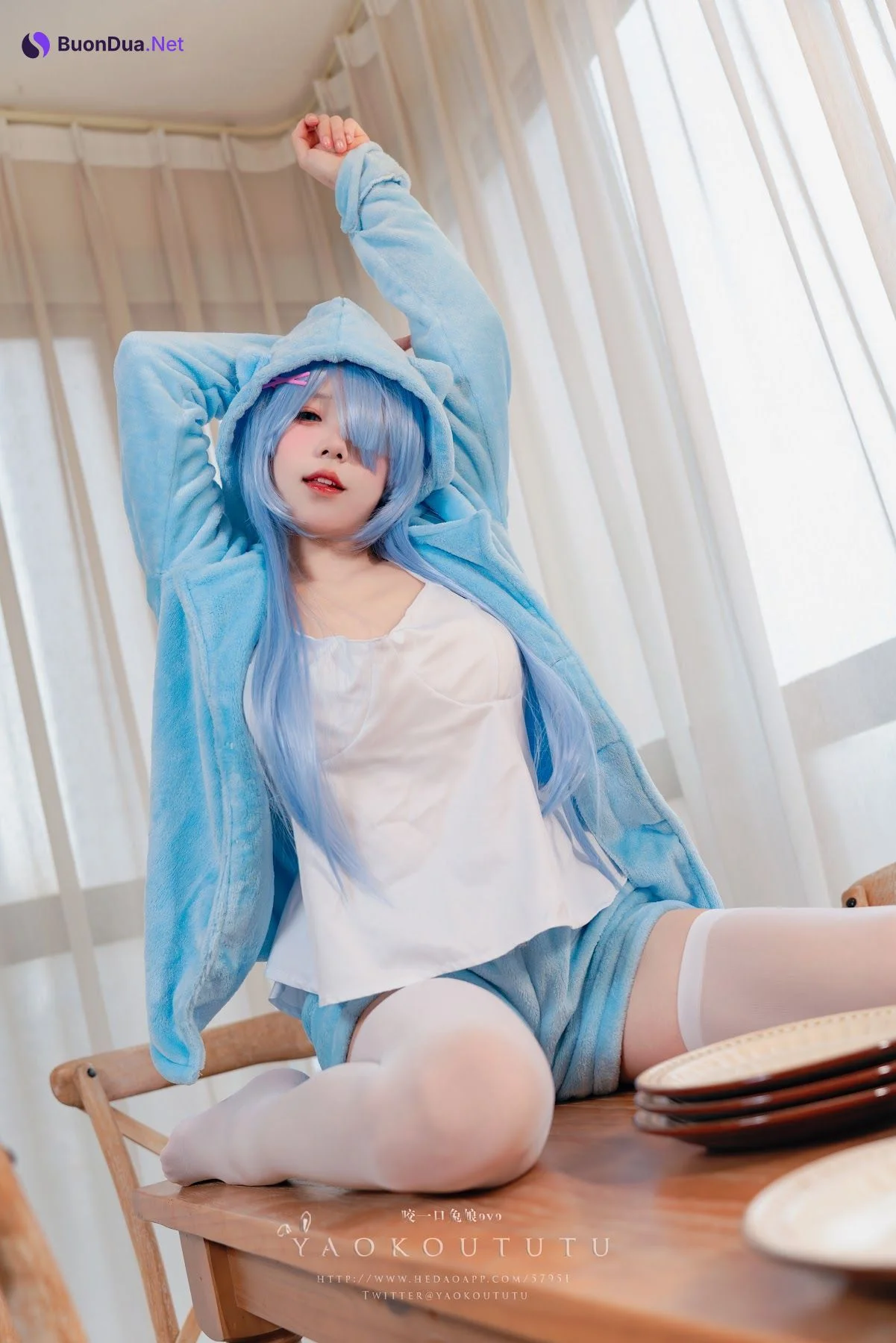Coser@黏黏团子兔 – 『蕾姆喵喵』&小剧场 - รูปภาพ 18
