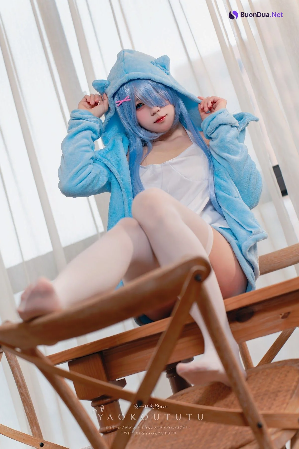 Coser@黏黏团子兔 – 『蕾姆喵喵』&小剧场 - รูปภาพ 19