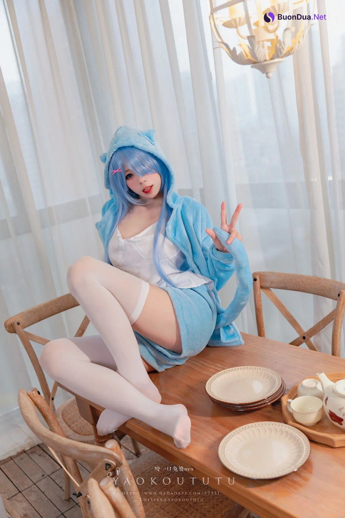 Coser@黏黏团子兔 – 『蕾姆喵喵』&小剧场 - รูปภาพ 7