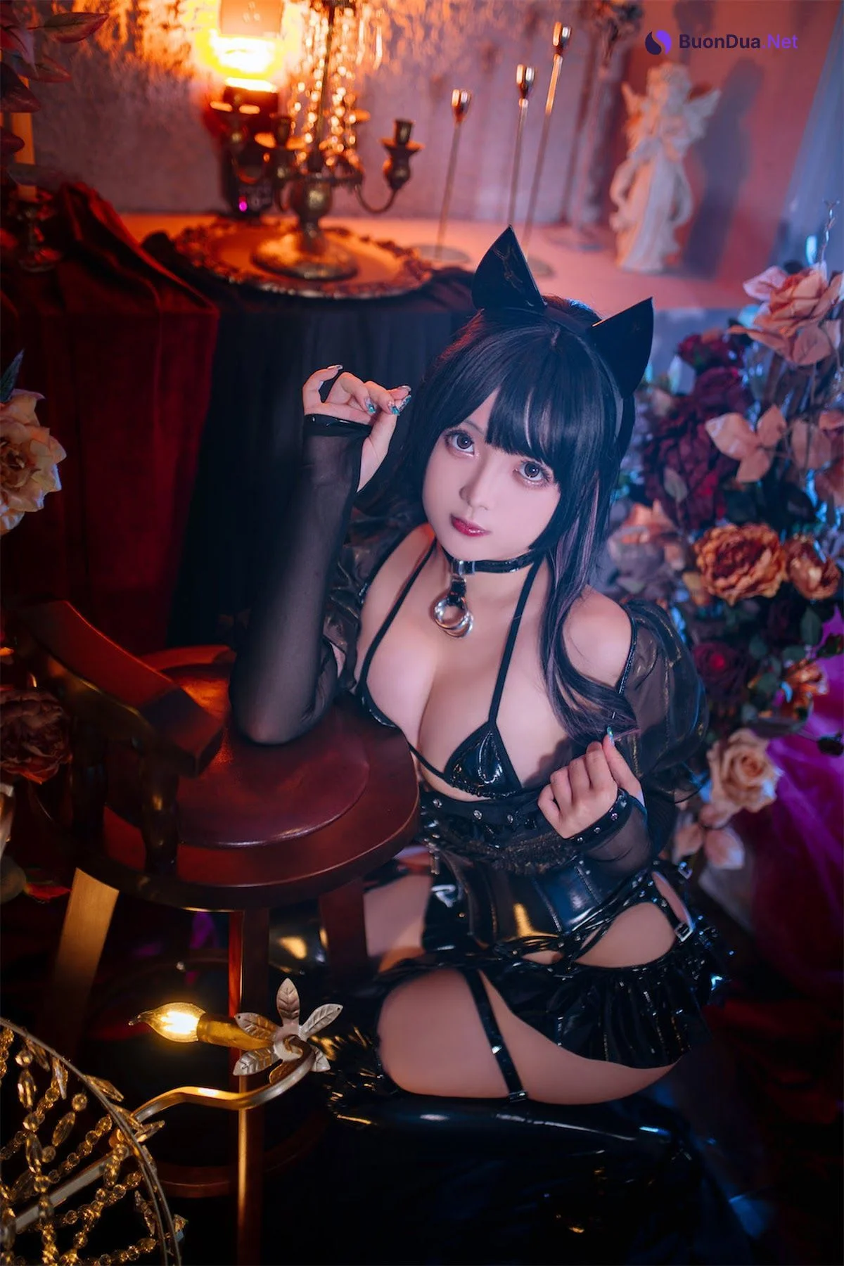 Coser@日奈娇 – 皮衣系列 猫猫领域 - รูปภาพ 19