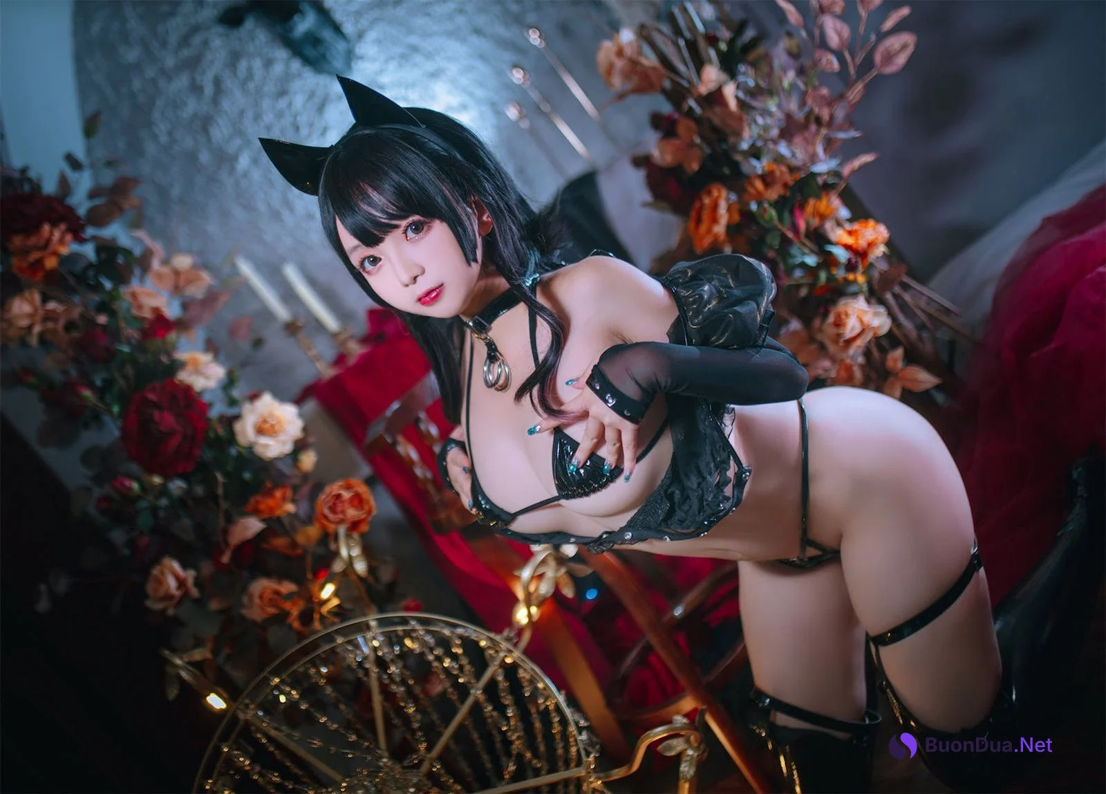 Coser@日奈娇 – 皮衣系列 猫猫领域 - รูปภาพ 6