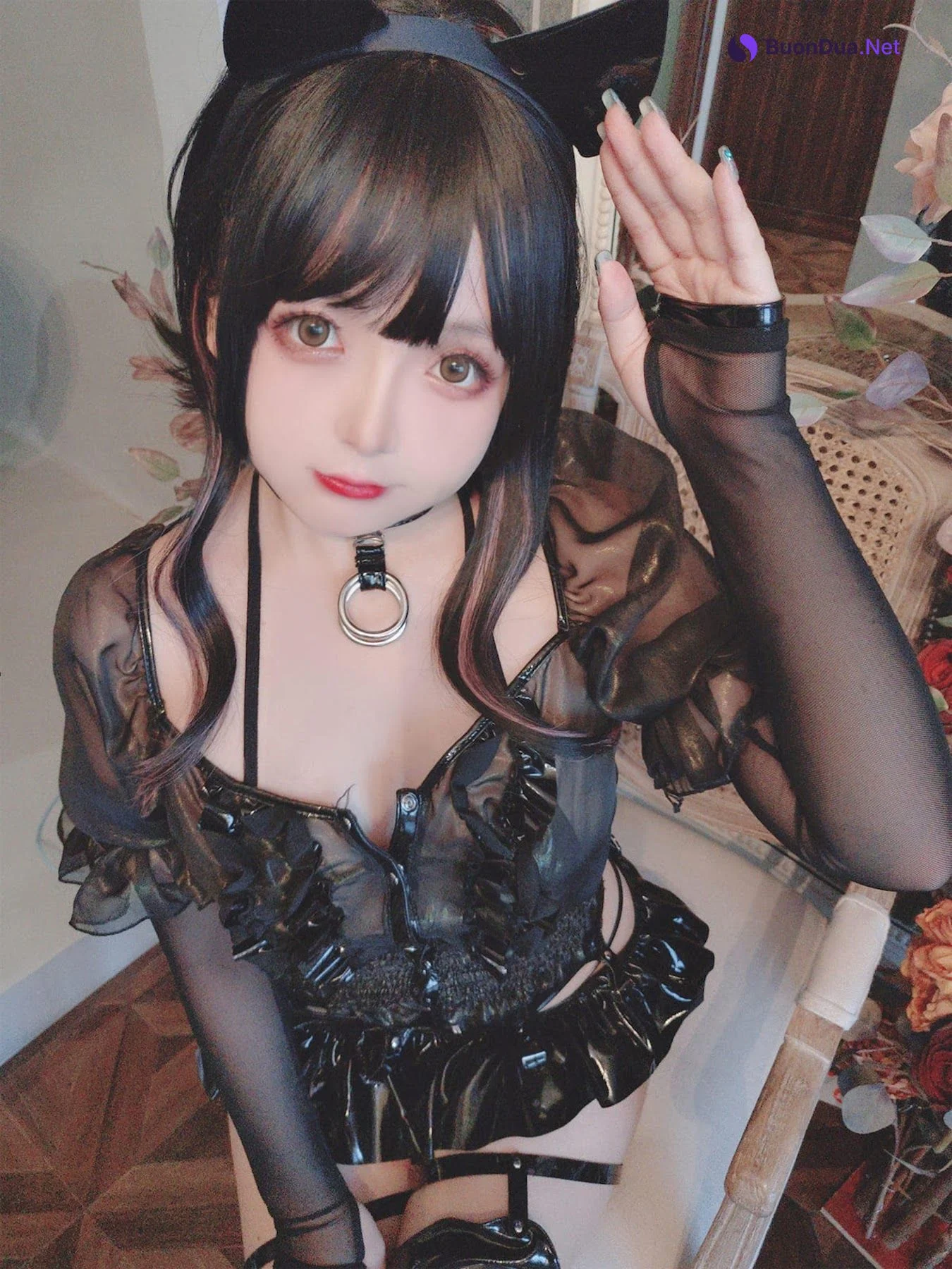 Coser@日奈娇 – 皮衣系列 猫猫领域 - รูปภาพ 9