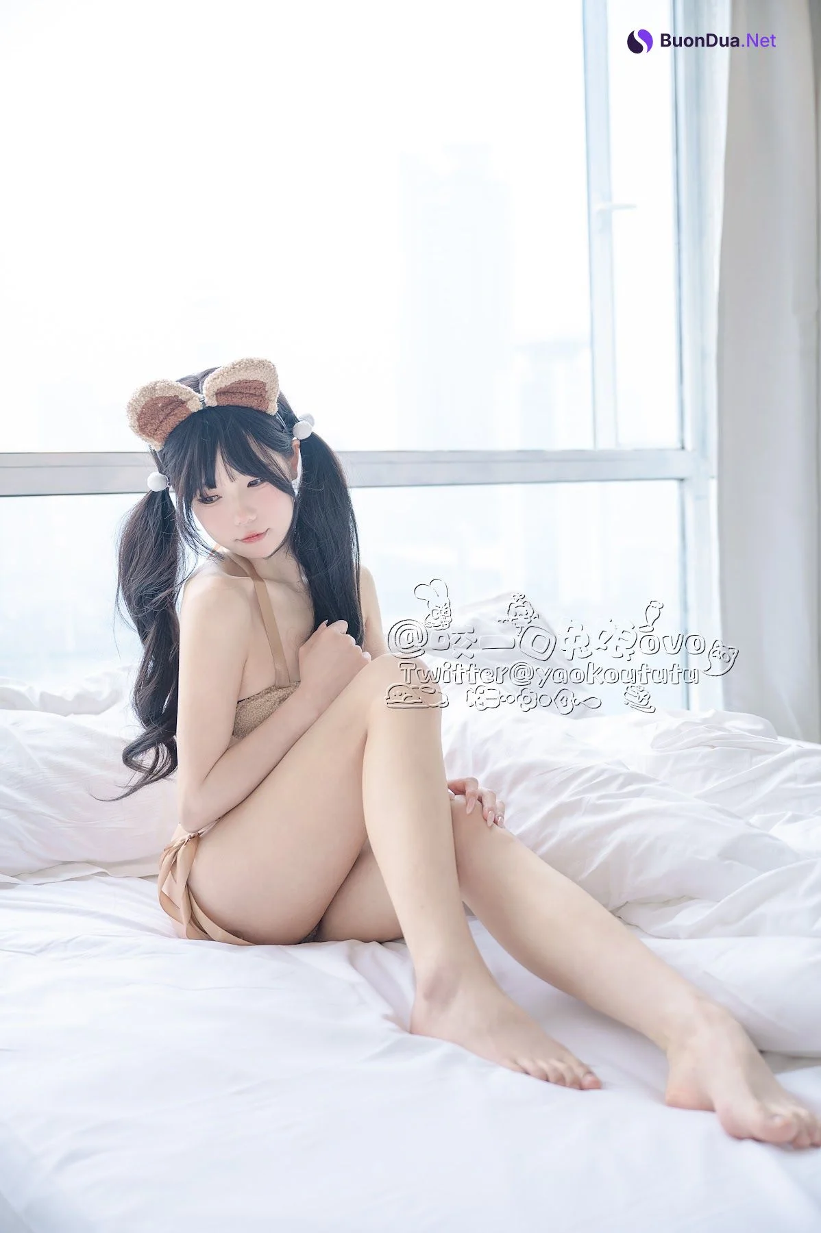 Coser@黏黏团子兔 – 小熊睡衣 - 사진 17