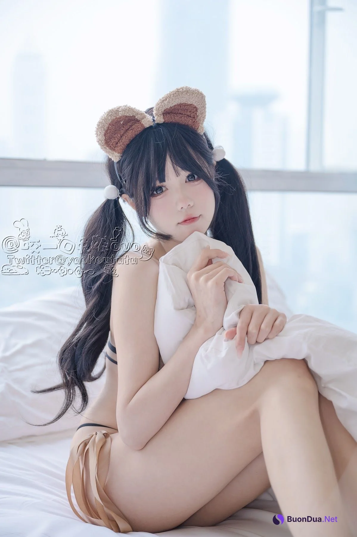 Coser@黏黏团子兔 – 小熊睡衣 - 사진 20