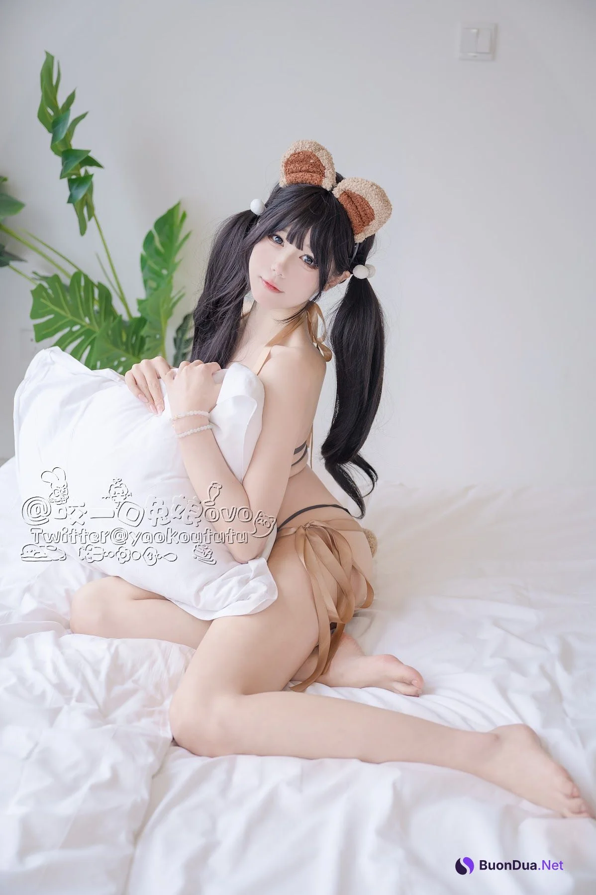 Coser@黏黏团子兔 – 小熊睡衣 - 사진 3