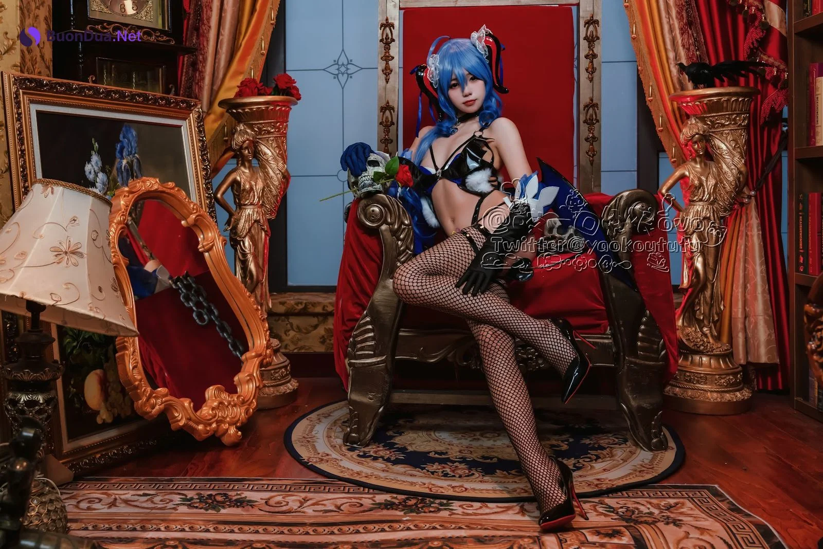 Coser@黏黏团子兔 – 甘雨魅魔 - 照片 11