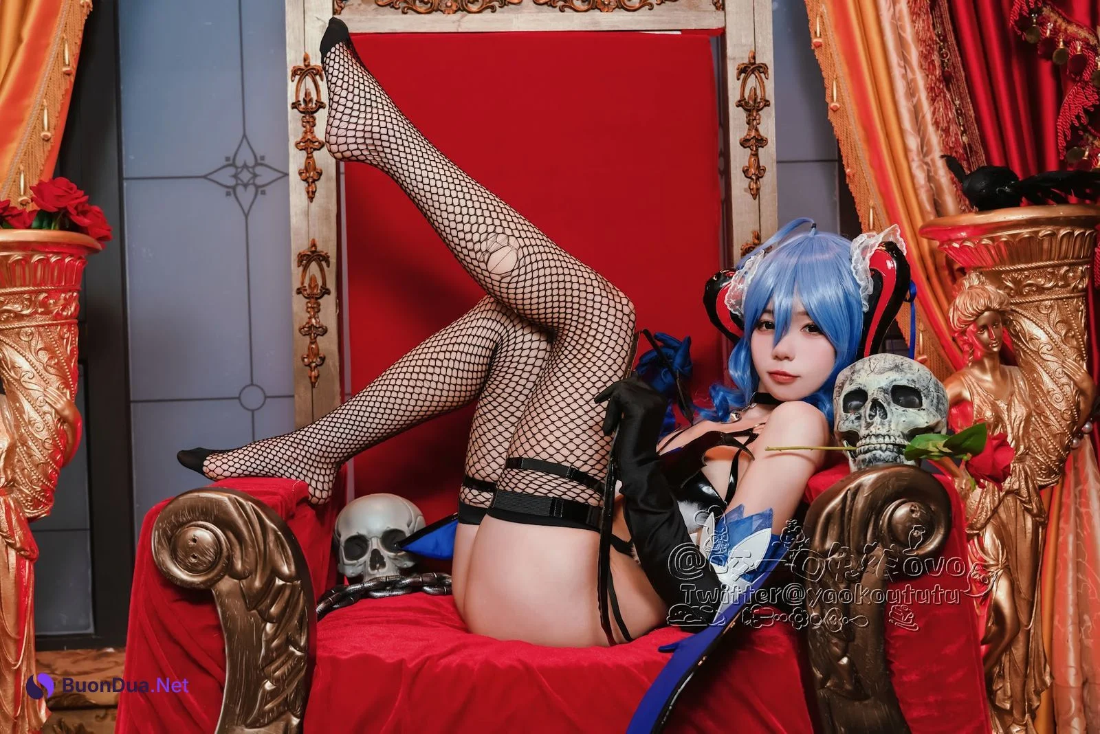 Coser@黏黏团子兔 – 甘雨魅魔 - 照片 31