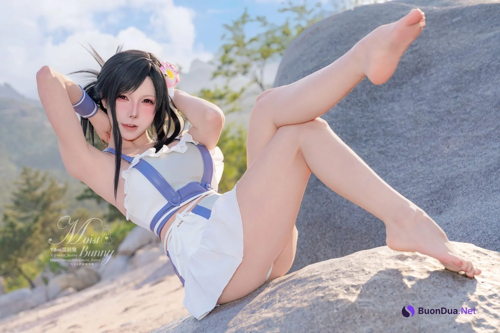 Coser@黏黏团子兔 – 2025泳装限定作 海边假日 蒂法 - Photo 20