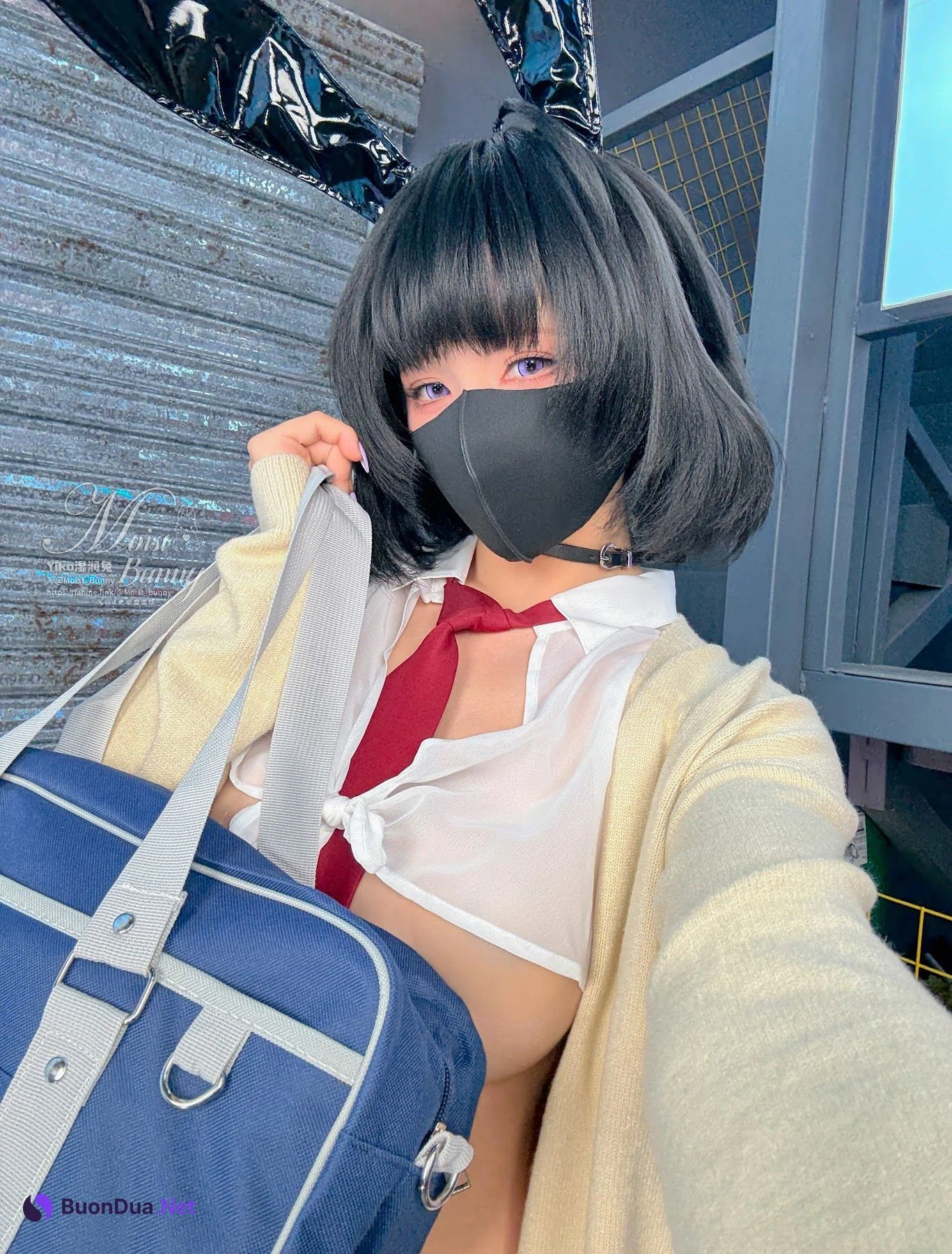 Coser@黏黏团子兔 – 2025年10月作品 賽博逆JK - Photo 12
