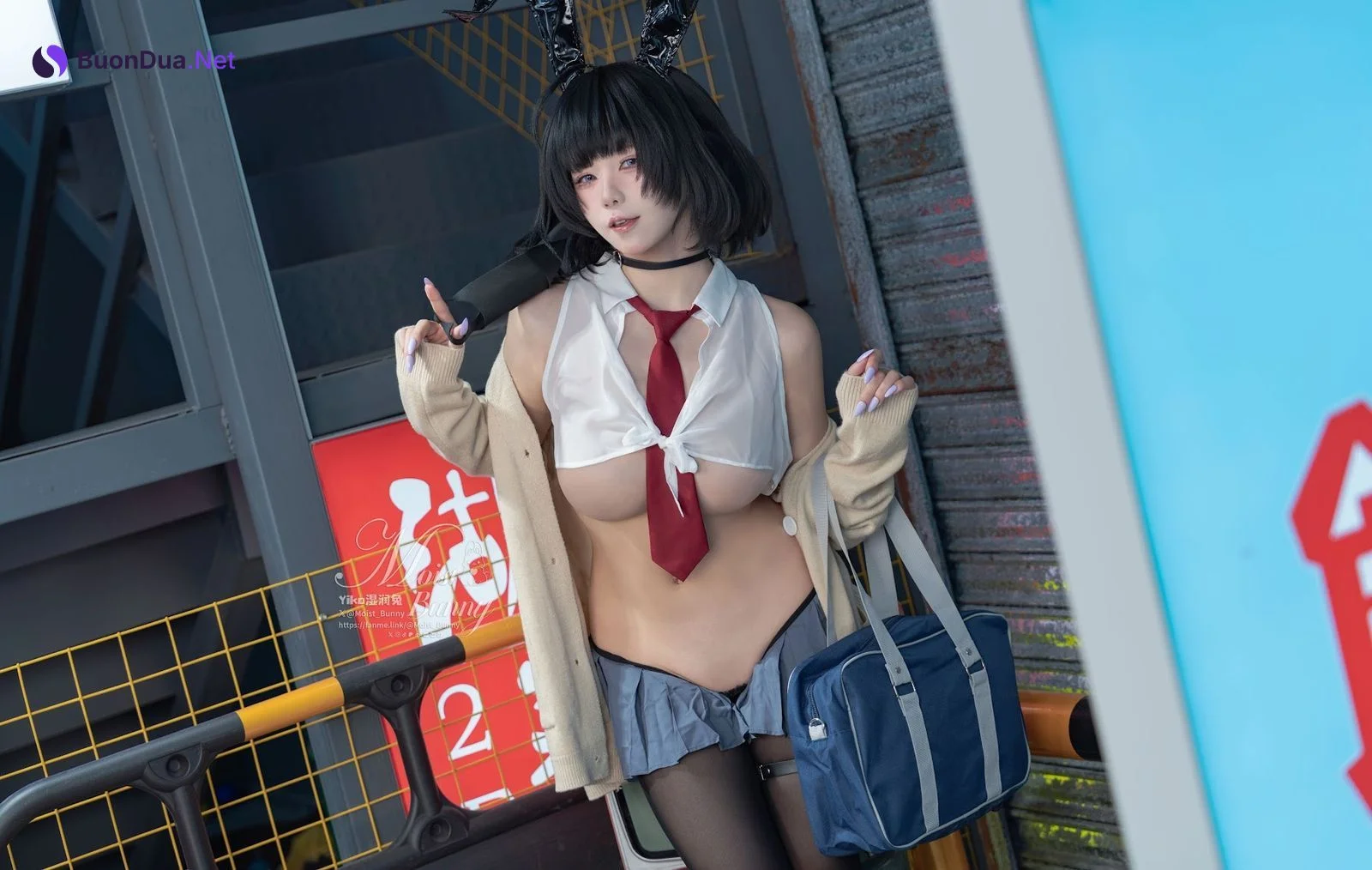 Coser@黏黏团子兔 – 2025年10月作品 賽博逆JK - Photo 6