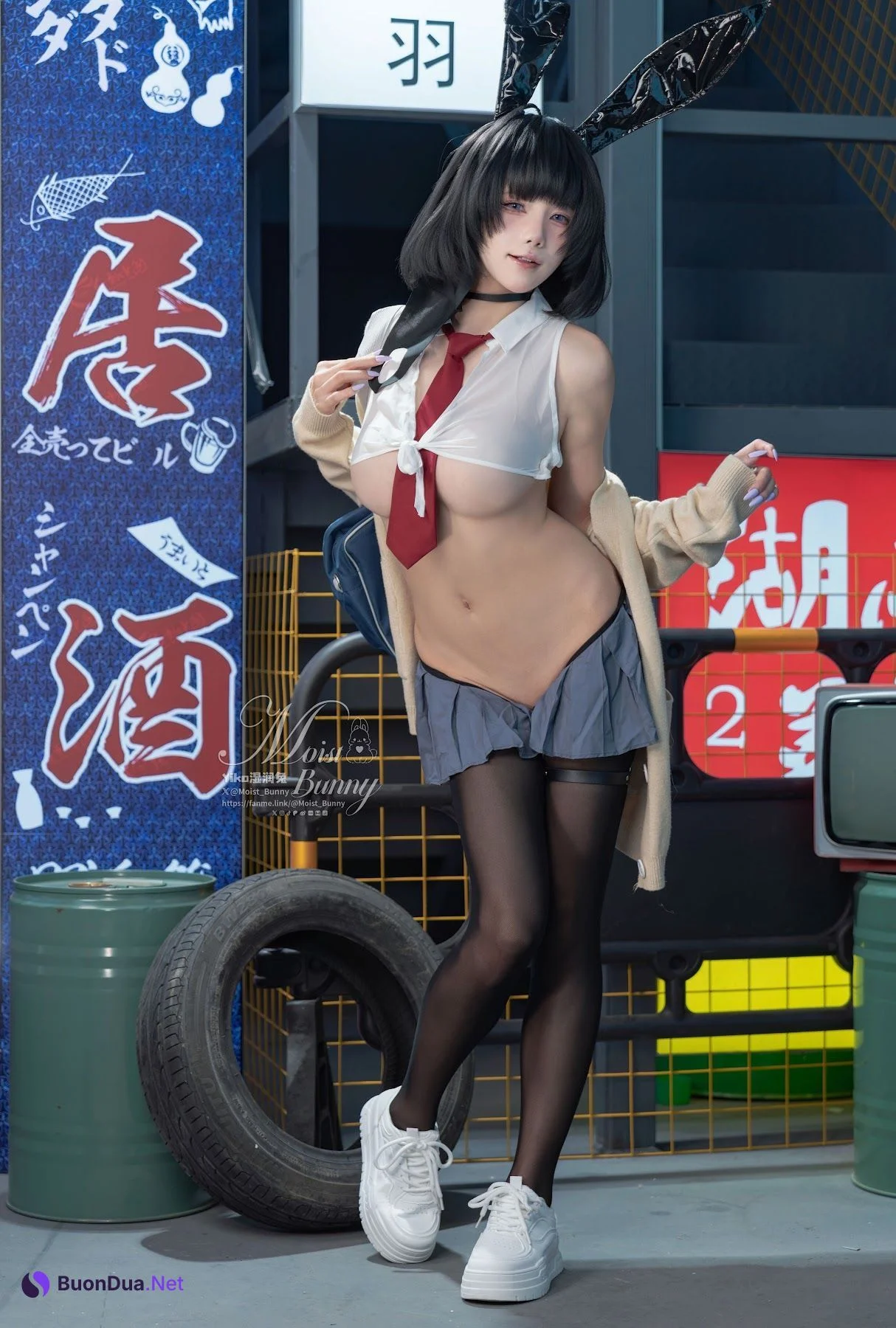 Coser@黏黏团子兔 – 2025年10月作品 賽博逆JK - Photo 7