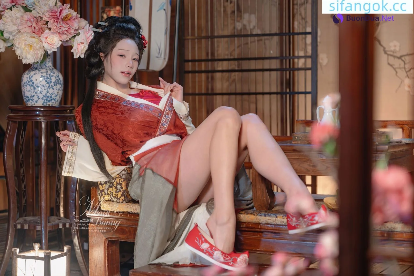 Coser@黏黏团子兔 – 2026年02月作品『快马加鞭·金莲迎春』 - Photo 4